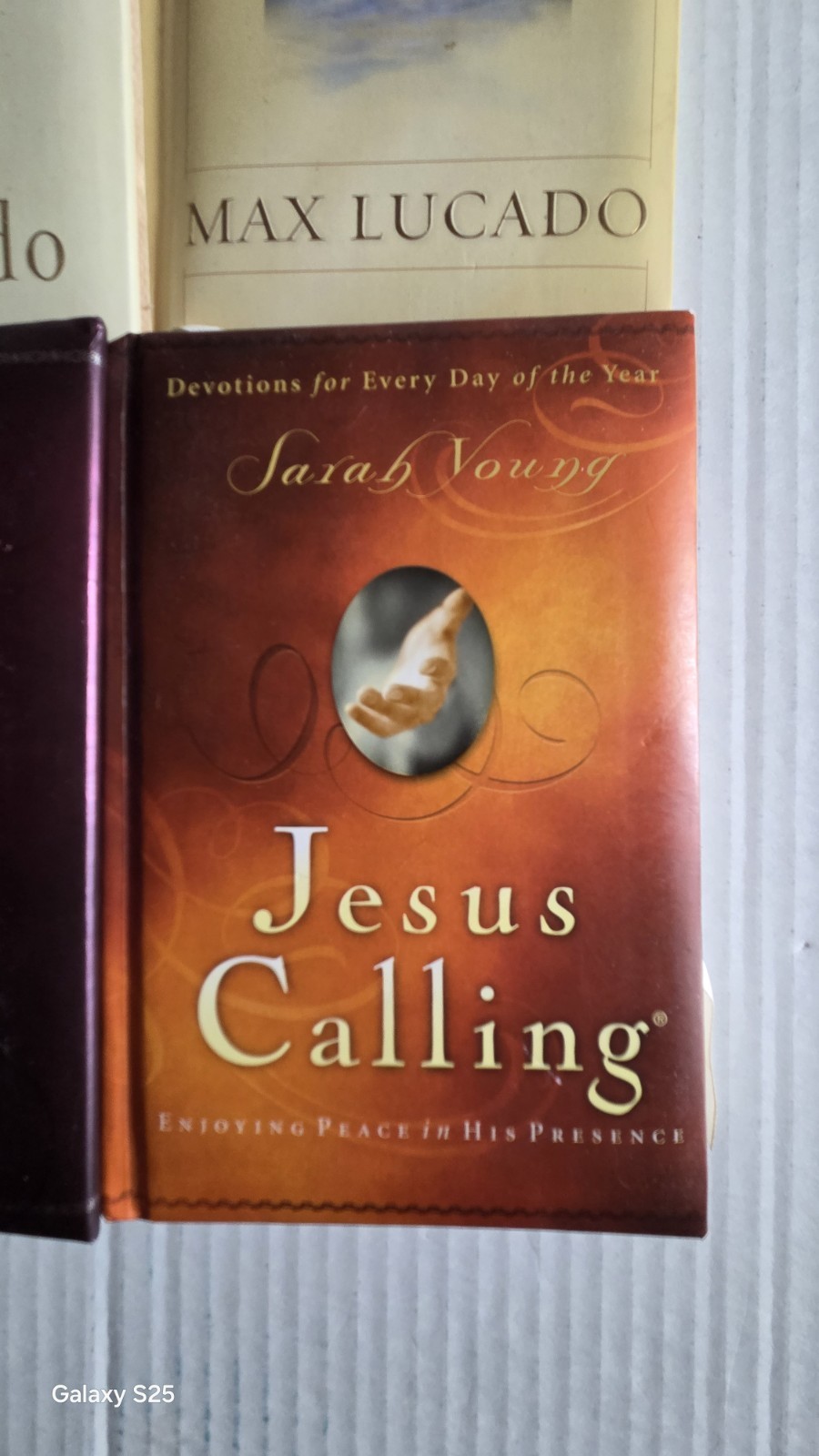 Max Lucado Sarah Young Lot Of 5 Religious Hardcover Christian Books Bible Verses