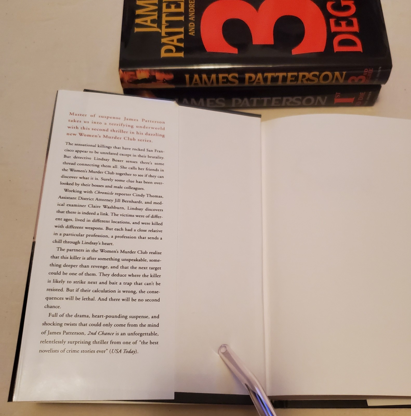 James Patterson Women’s Murder Club Books 1-3 HC Lot Crime Mystery Fiction