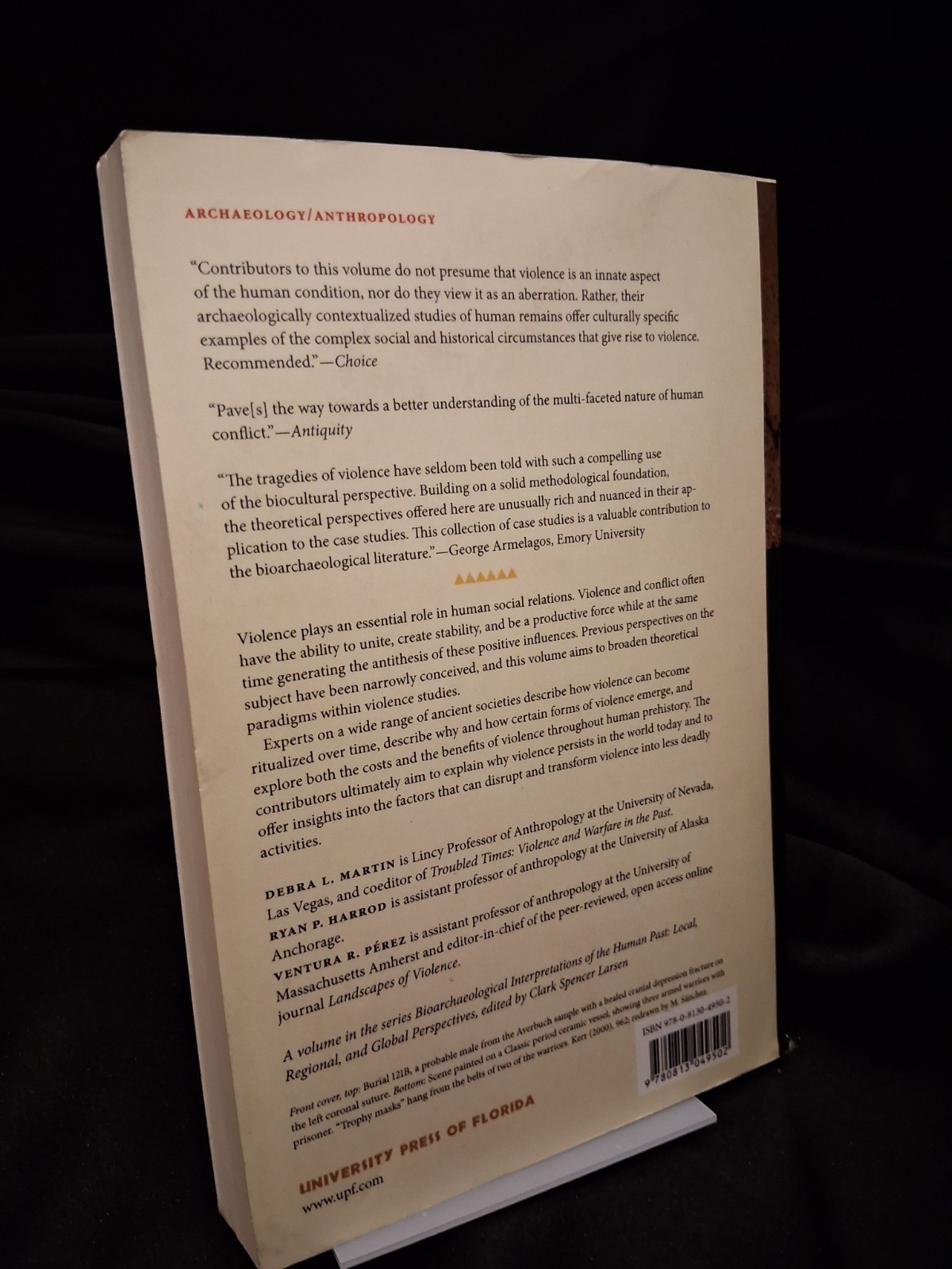 Dr. Debra Martin The Bioarchaeology of Violence archaeology textbook UNLV