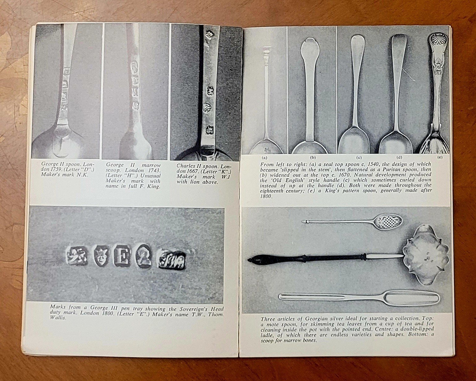 Discovering Hall Marks on English Silver by John Bly, 1970, 56 pages.
