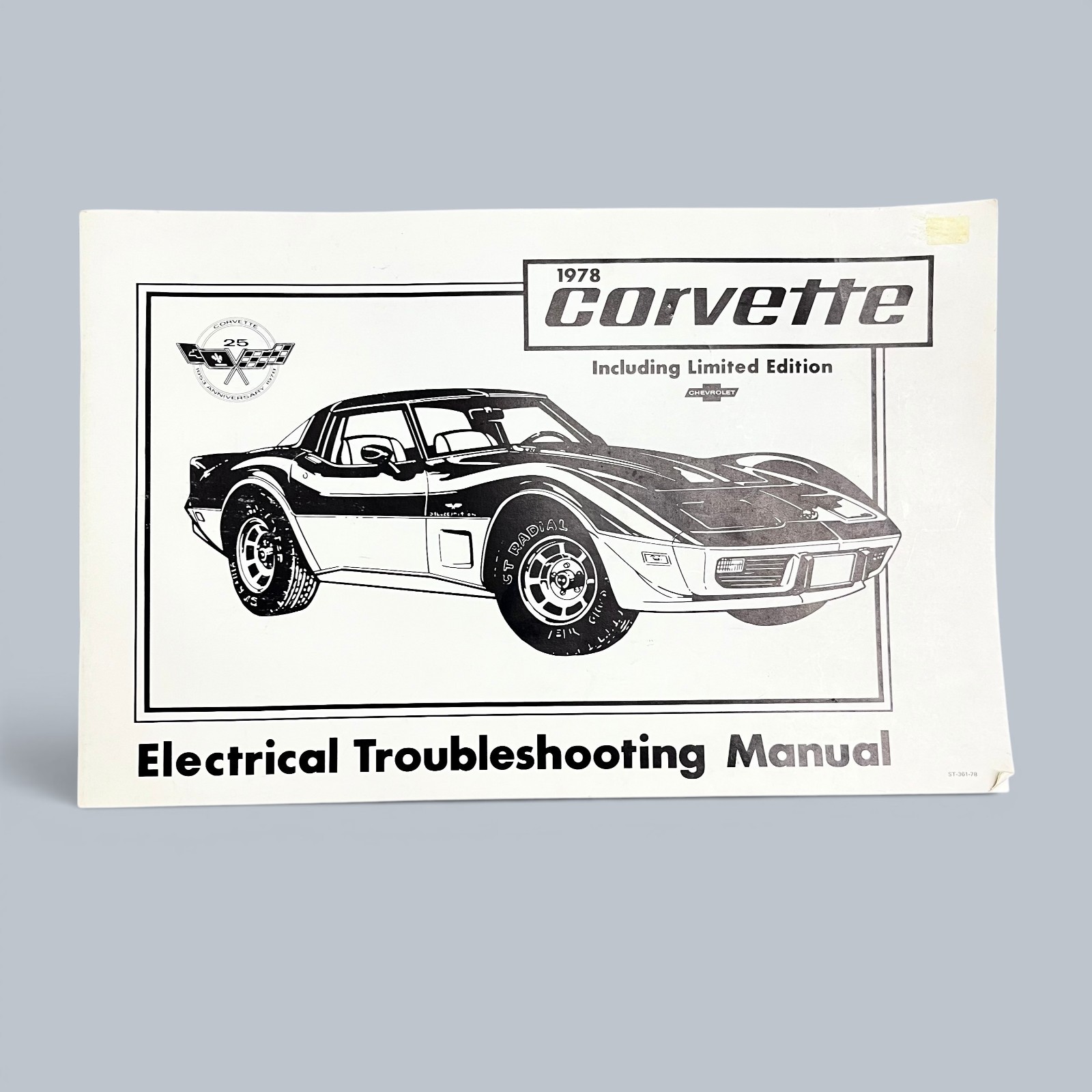 1978 Chevrolet Corvette Electrical Troubleshooting Manual ST-361-78, 25th Anniv.