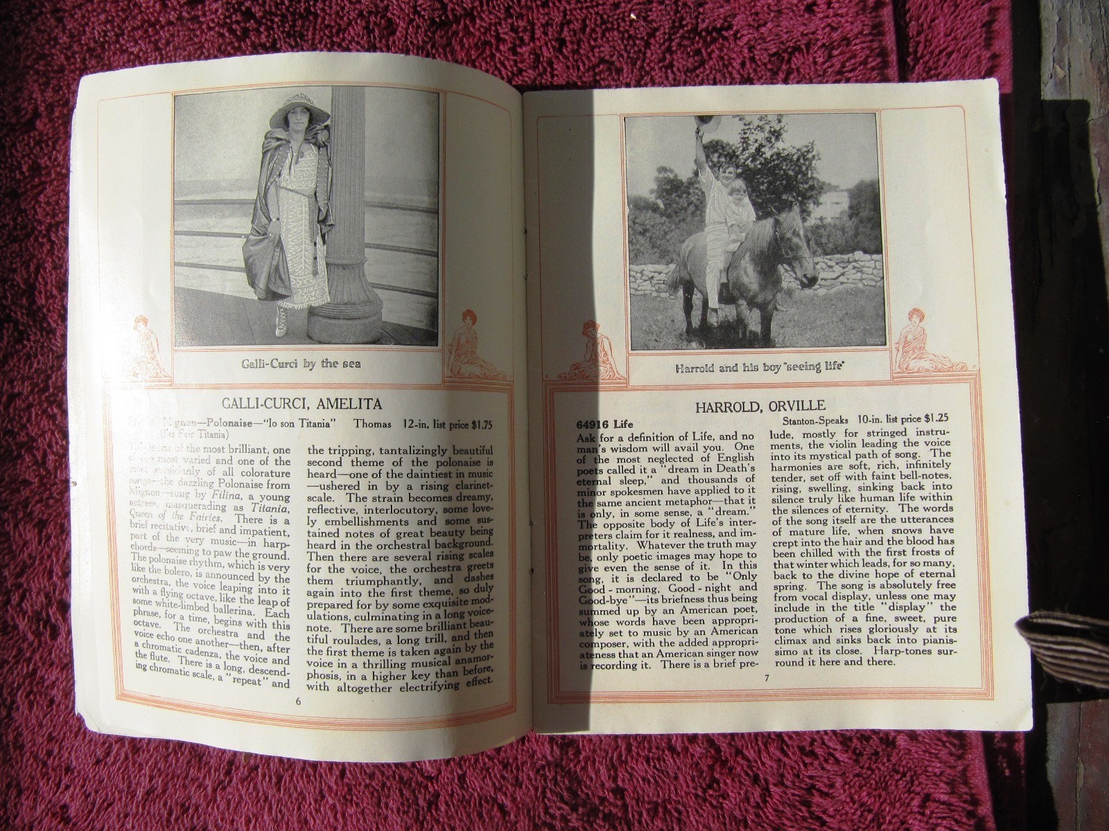 New VICTOR RECORDS Jan 1921 RACHMANINOFF Flonzaley Victrola Supplement CATALOG