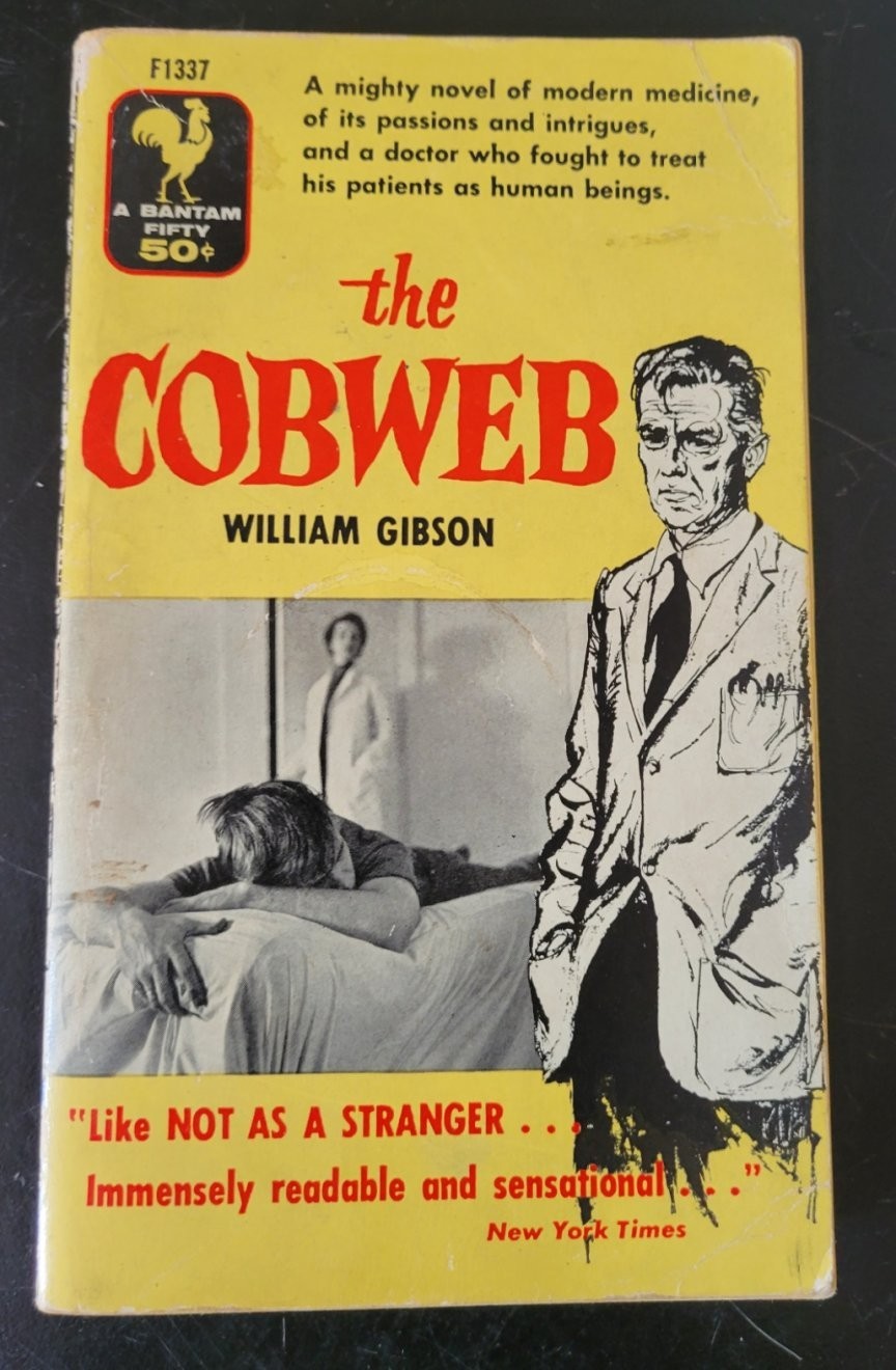 The Cobweb Mass-Market Paperback Book William Gibson 1955 Bantam Edition