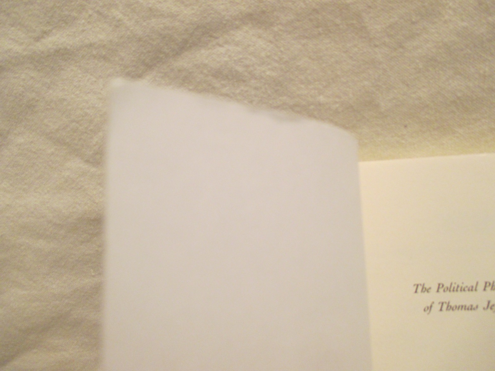 The Political Philosophy of Thomas Jefferson- Garrett Ward Sheldon