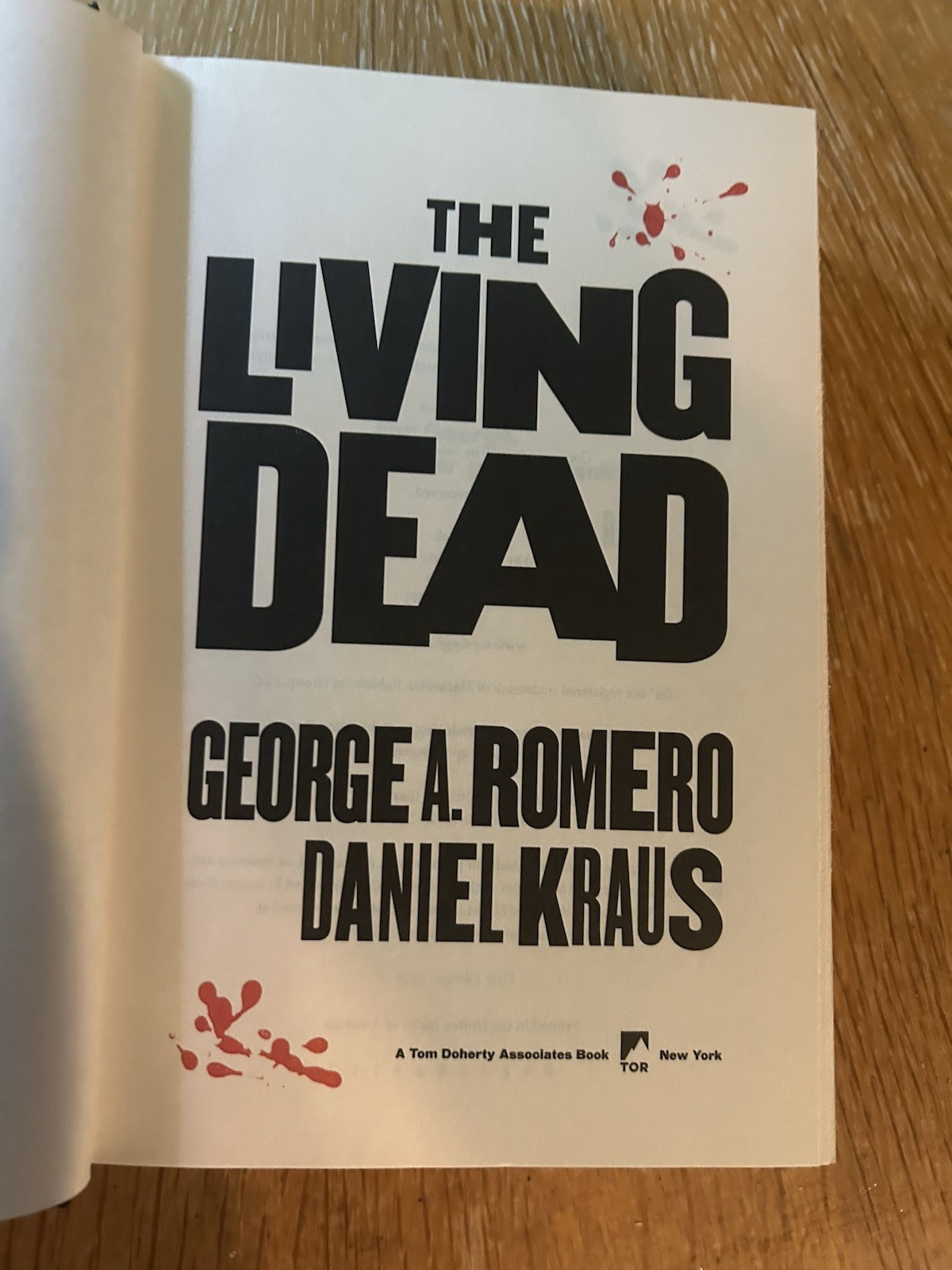 The Living Dead by George A. Romero & Daniel Kraus HC DJ 1st Edition
