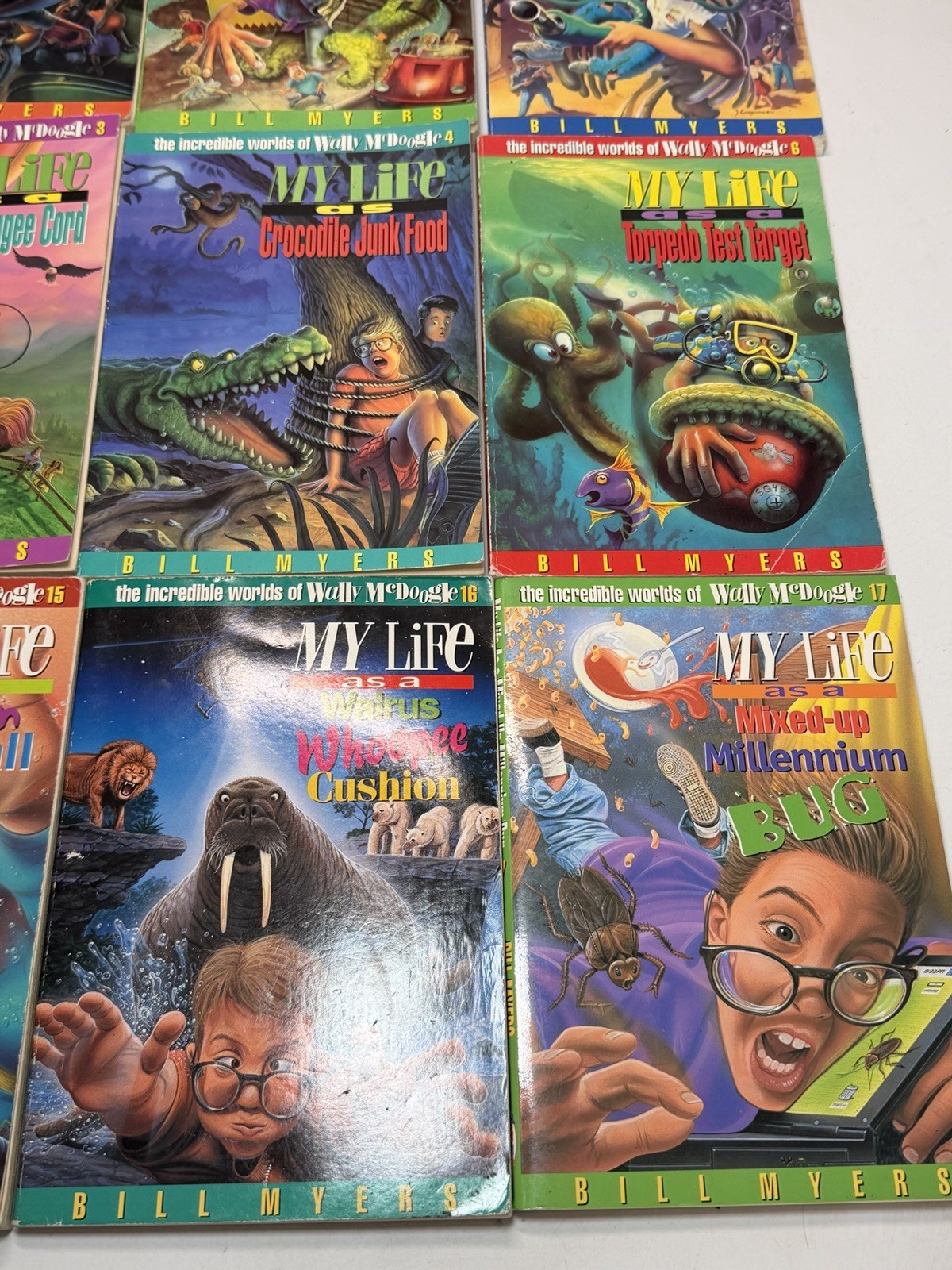 Bill Myers My Life as Wally McDoogle Book Lot 11 PB Books #1-17 Mixed Titles