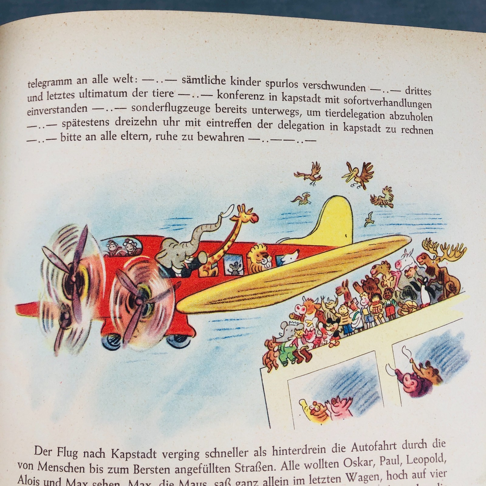 1949 German Childrens Book Die Konferenz Der Tiere Erich Kästner & Walter Trier