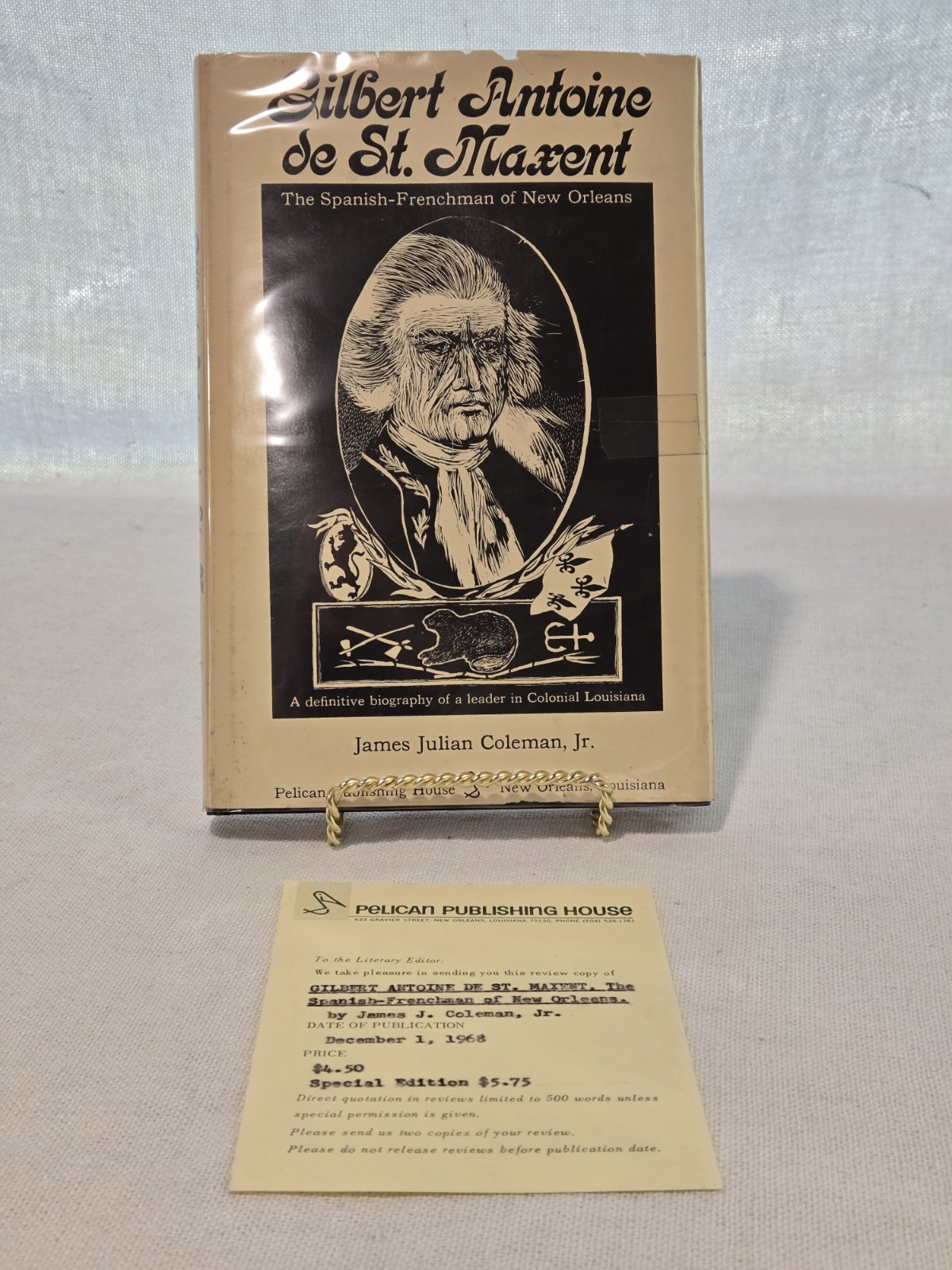 New Orleans History Bundle: Accidental City Signed + Gilbert de St. Maxent 1968