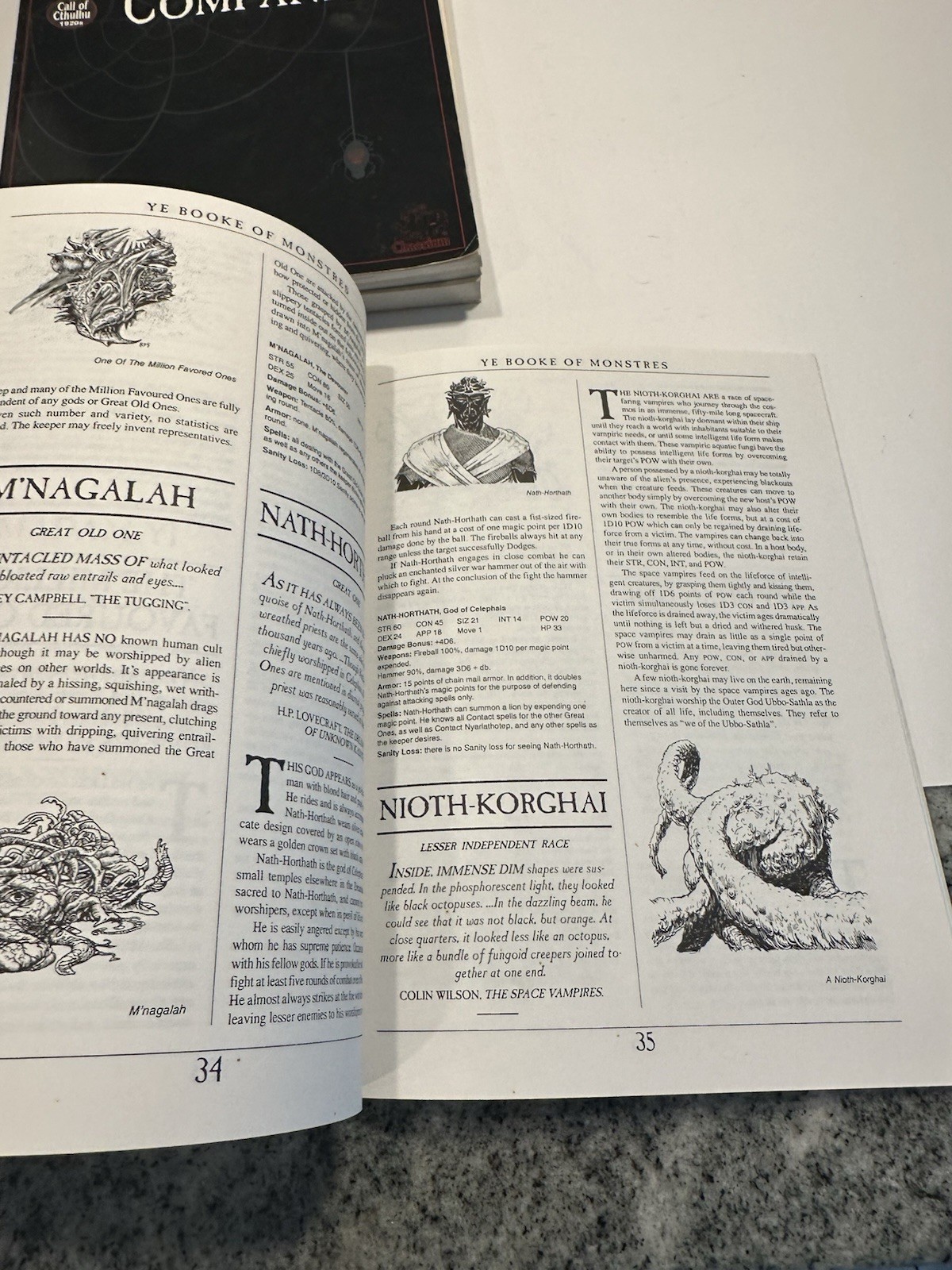 Call of Cthulhu Book Lot Investigators‘ Companion 1920’s Ye Book of Monstres