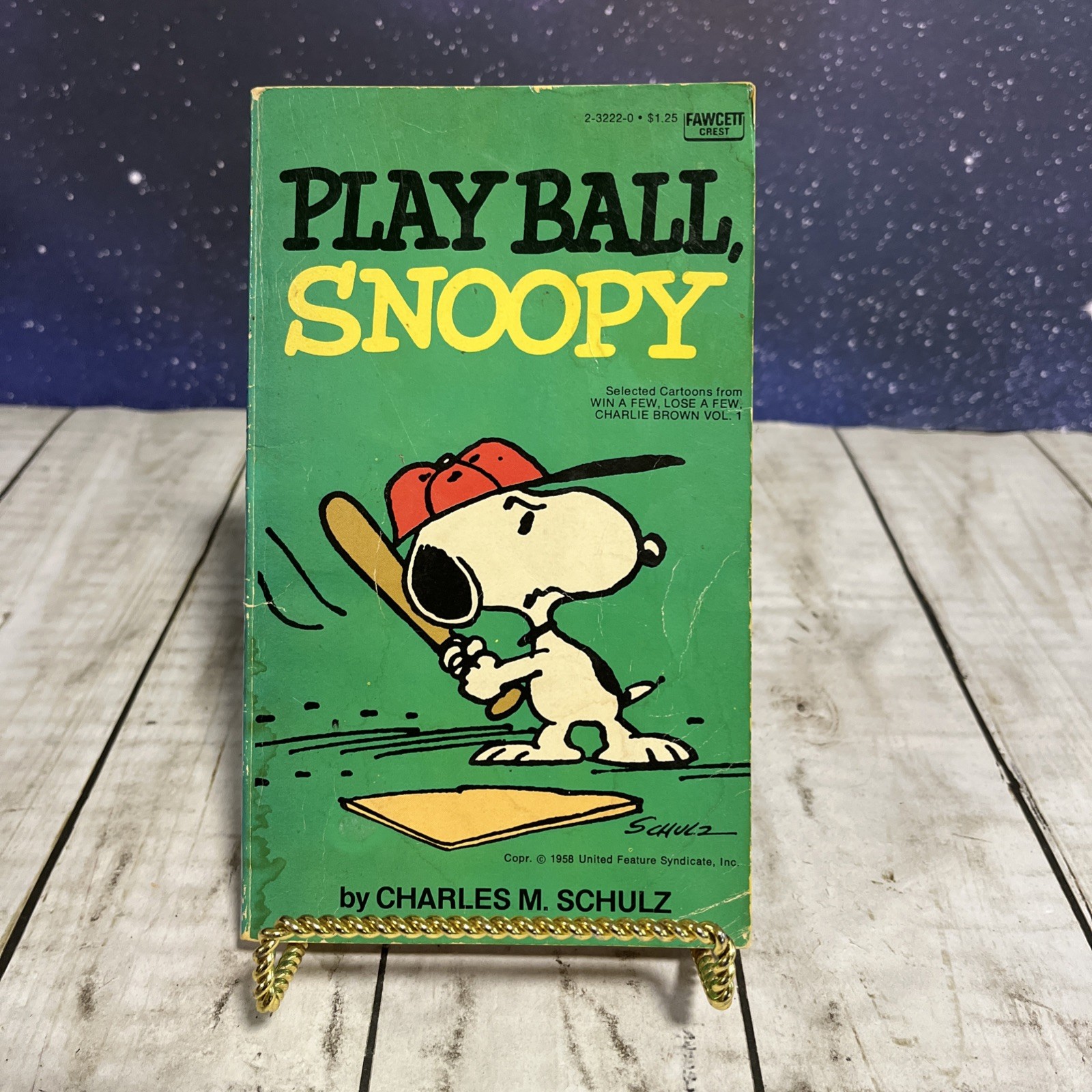 Play Ball Snoopy Selected Cartoons from Win a Few Lose a Few Charles Schulz 1974