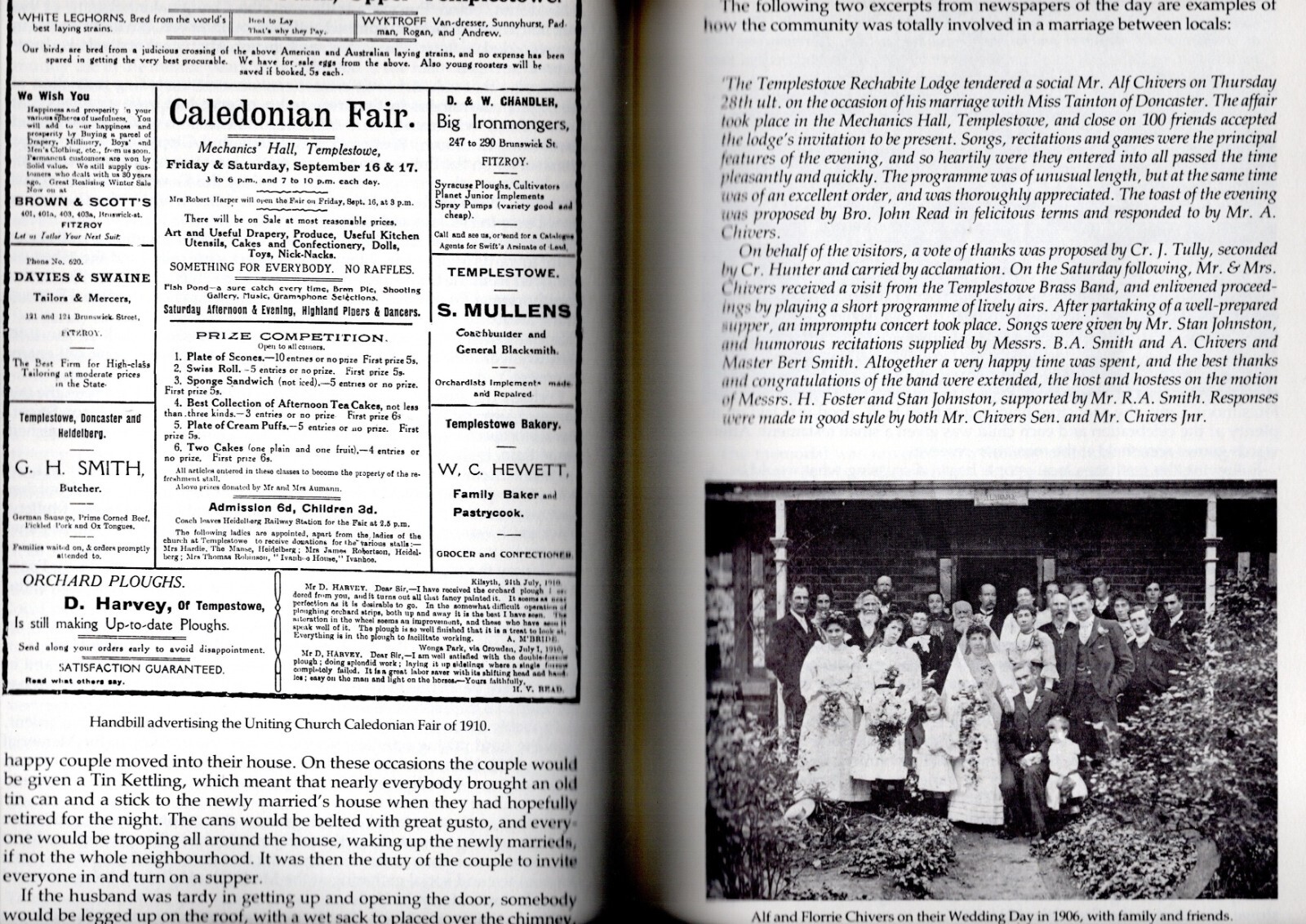 TEMPLESTOWE, Melbourne A FOLK HISTORY Pioneer era on. Hazel Poulter 114 pages.