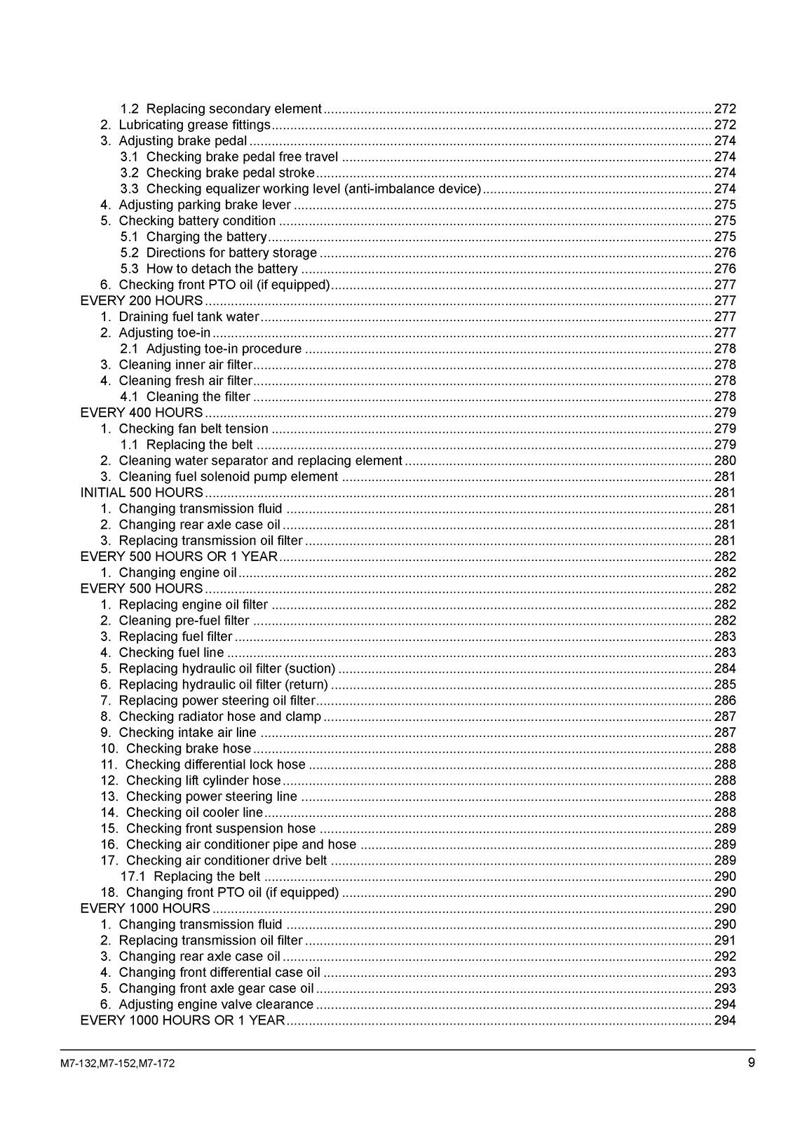 KUBOTA M7132 M7152 M7172 TRACTOR OPERATORS MANUAL – SPIRAL BOUND – TOUGH COVERED