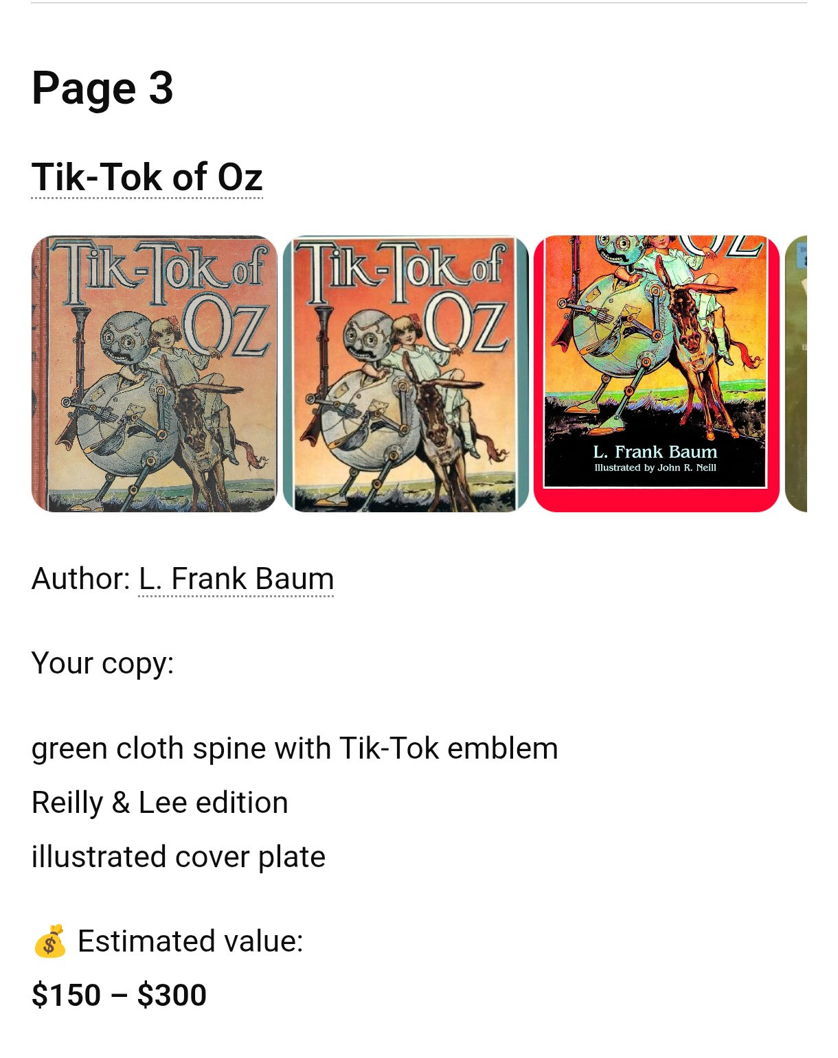 A Collection of Vintage Oz books Over 30 books for your enjoyment.