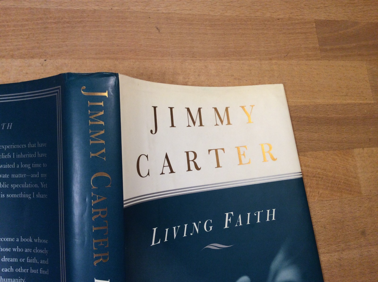 Living Faith, SIGNED Jimmy Carter, Hardcover