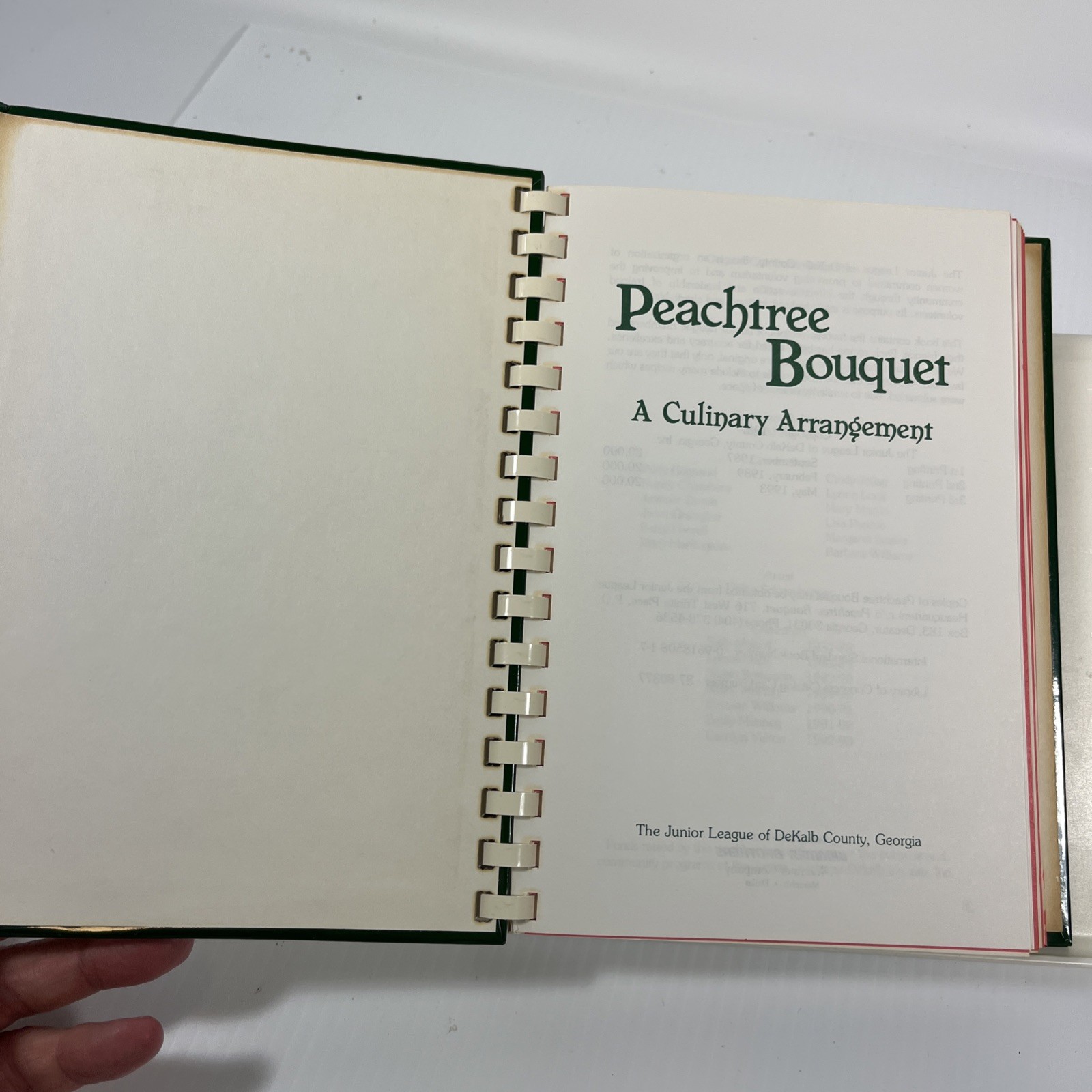 Peachtree Bouquet: A Culinary Arrangement – Junior League of Dekalb GA Cookbook