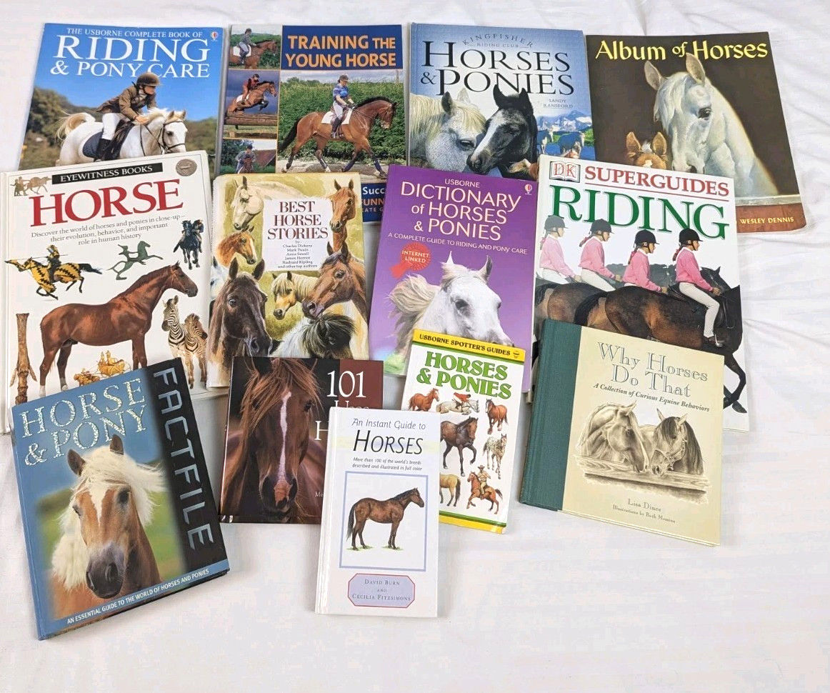 Horse Pony Equestrian Riding Training Horsemanship Dressage Eventing Lot of 13
