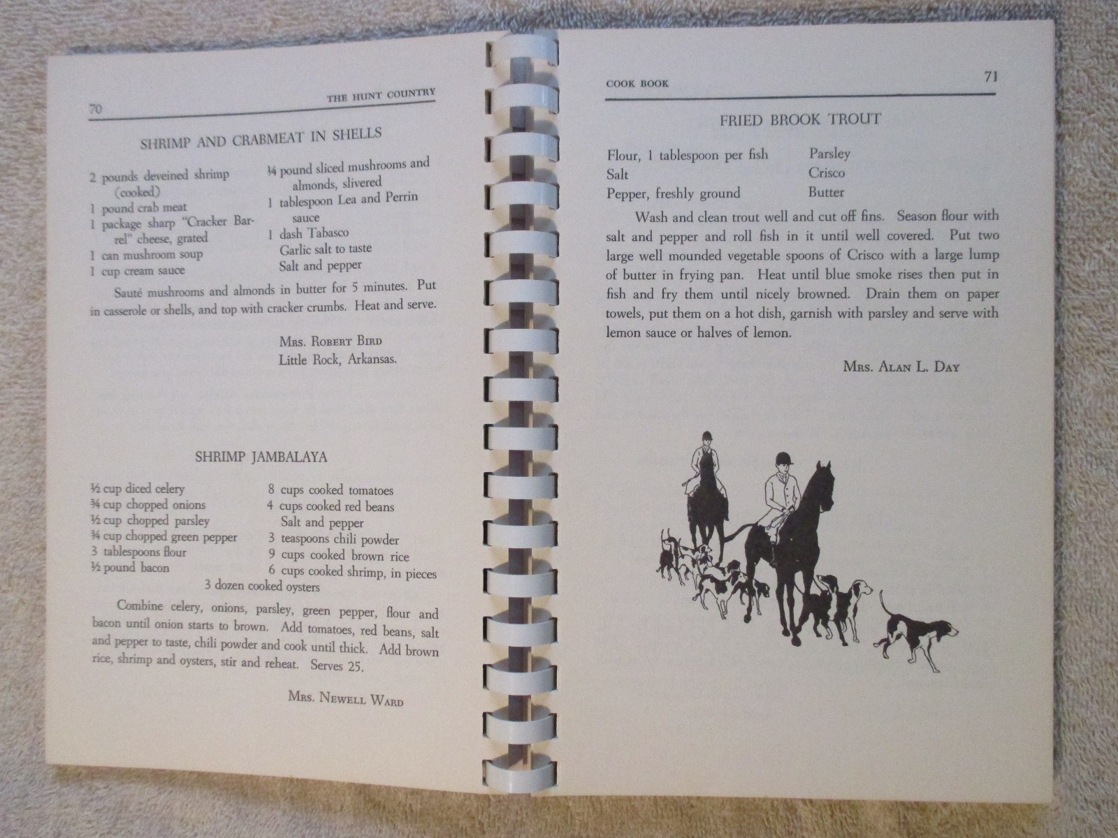 1967 Warrenton, VA Virginia horse fox HUNT COUNTRY vintage equestrian Cookbook