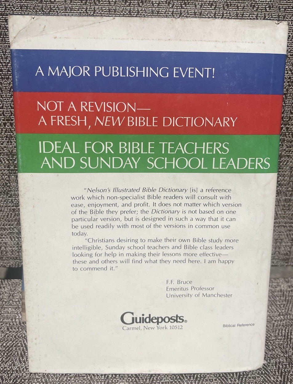 Vintage Nelson’s Illustrated Bible Dictionary Hardcover 1986