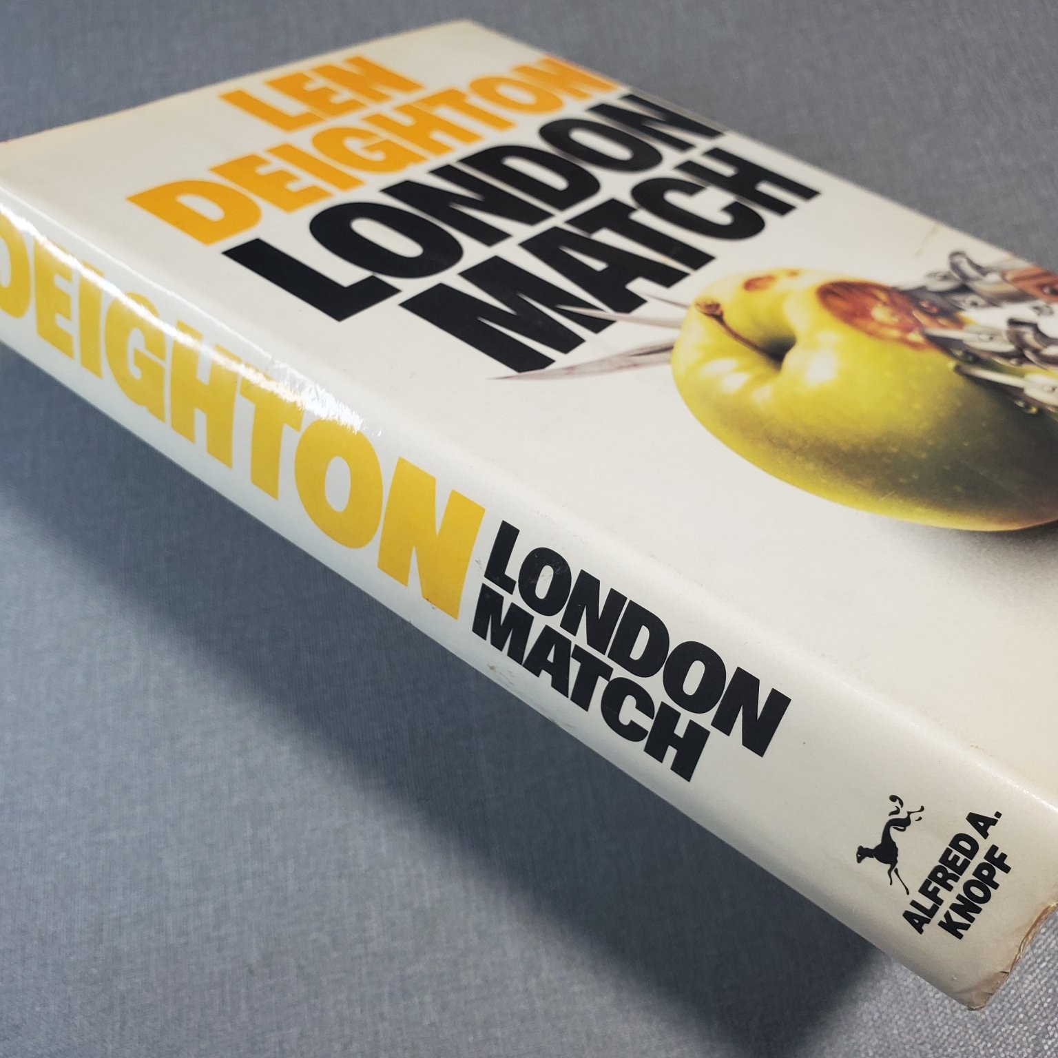 London Match Len Deighton 1985 First Edition Spy Thriller Alfred A. Knopf