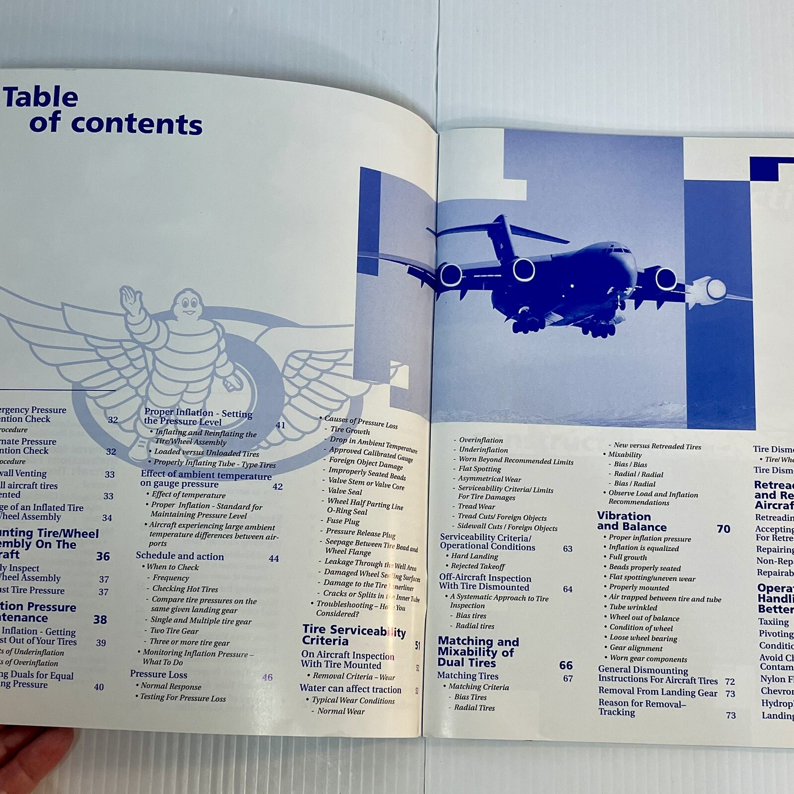 Michelin Aircraft Tire Care & Service Manual Book Rare 88 pages
