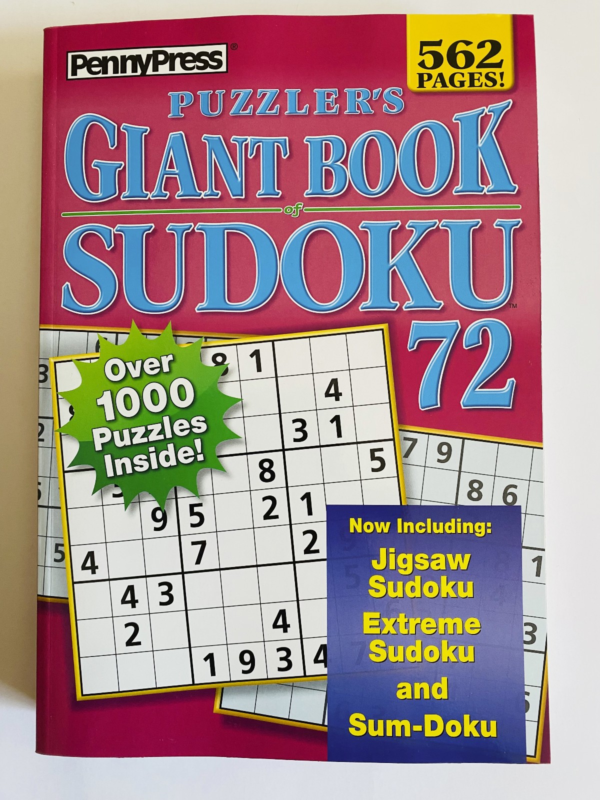 Puzzler’s Giant Book of Sudoku Penny Press Volume 72 562 pages full size adults
