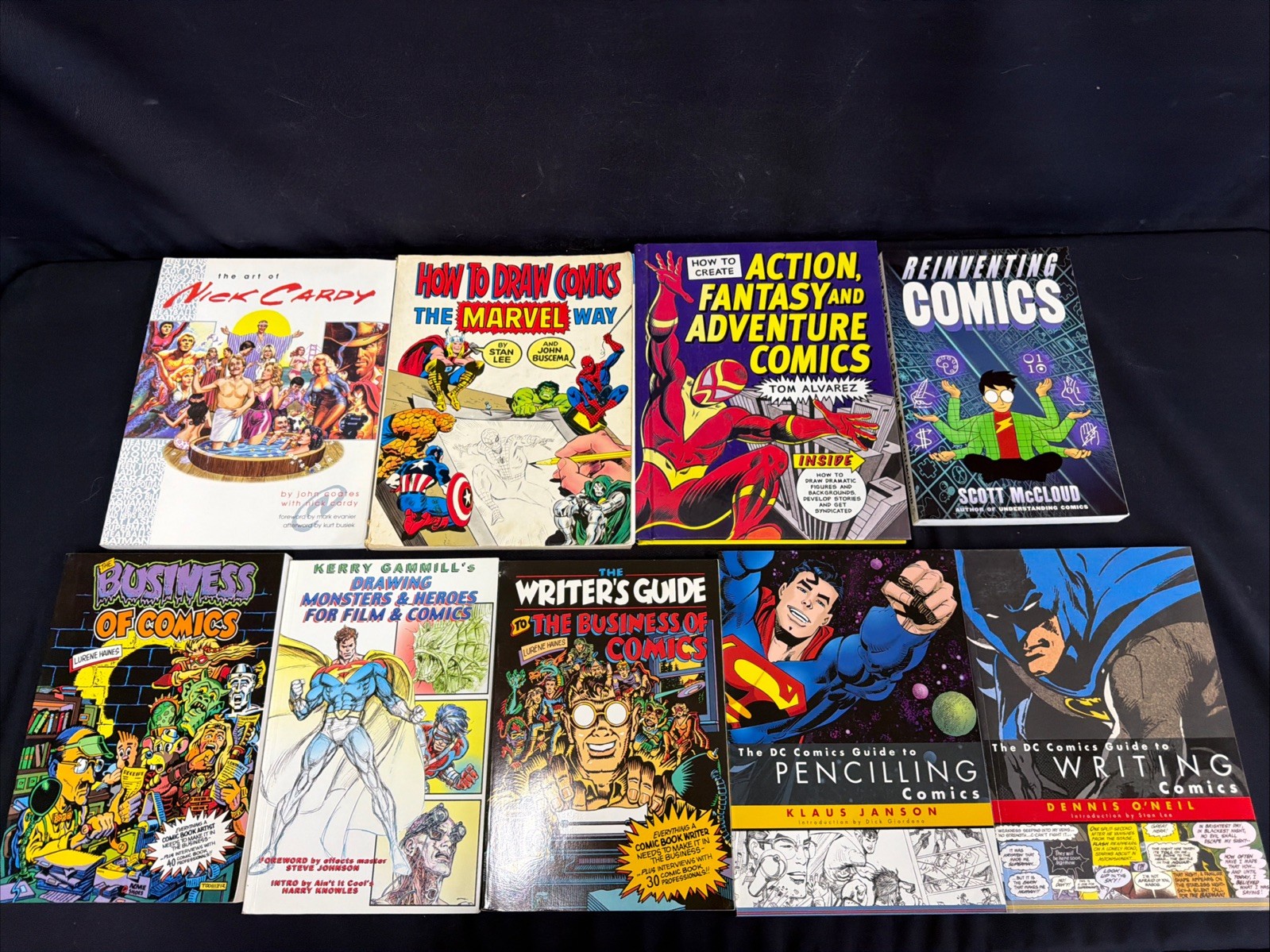 How To Draw Comics Book Lot Of 9 Marvel DC Writing Pencilling Art Guide