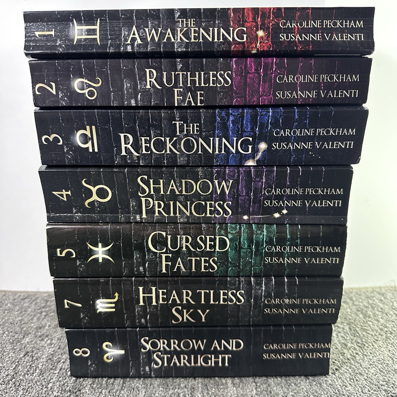 Zodiac Academy Book Set 1-5, 7-8 Lot Of 7 Paperbacks Rare OOP READ