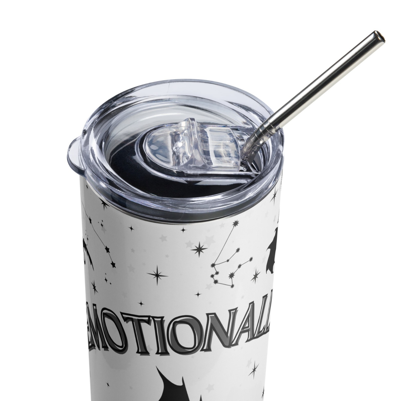 Valentines Emotionally Attached Book Lover Iron Flame Fourth Wing Tumbler 20 oz