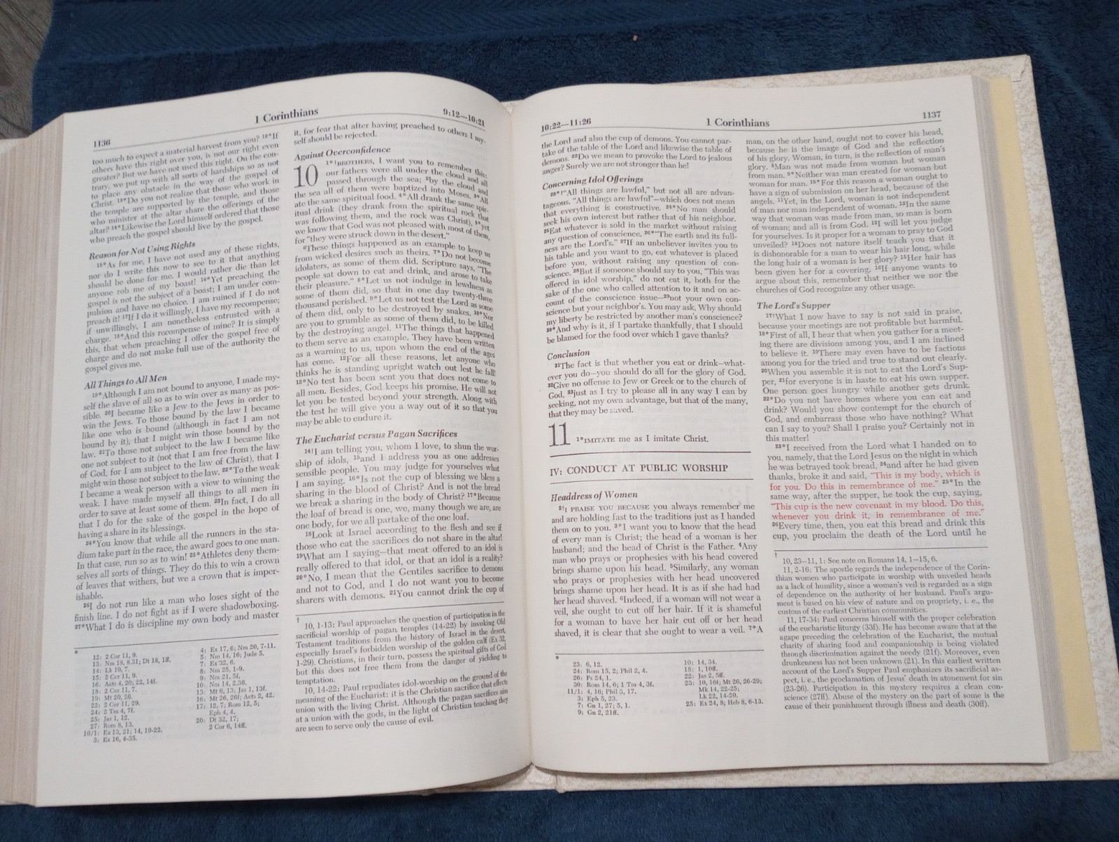 1250 pages, The New American Bible, Holy Bible, Catholic, 12″ x 9″ with gold