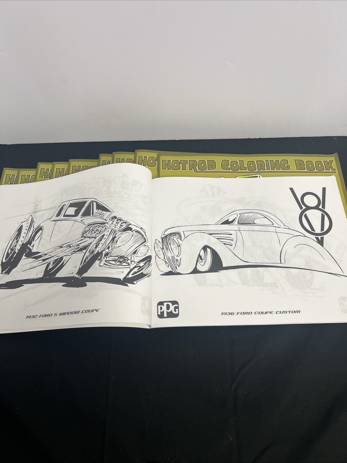 2016 PPG Industries-Hot Rod Coloring Book By SQUINDO- 30 Pages