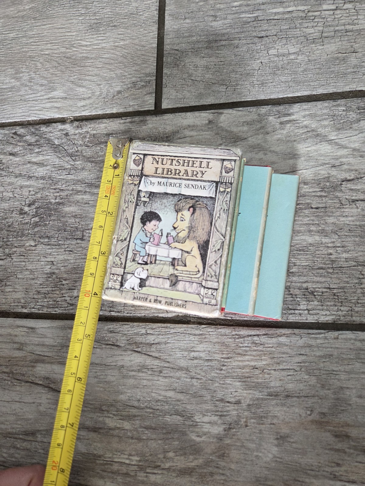 Vintage Nutshell Library Maurice Sendak Mini Book Set 1960s Kids Classic Retro