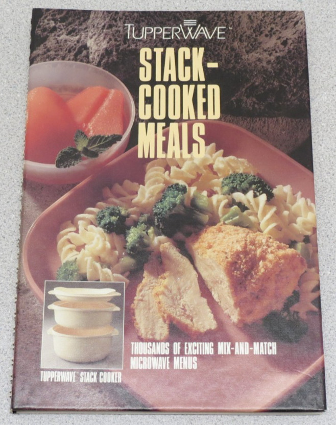 Tupperwave Stack-Cooked Meals – hardcover book with spiral