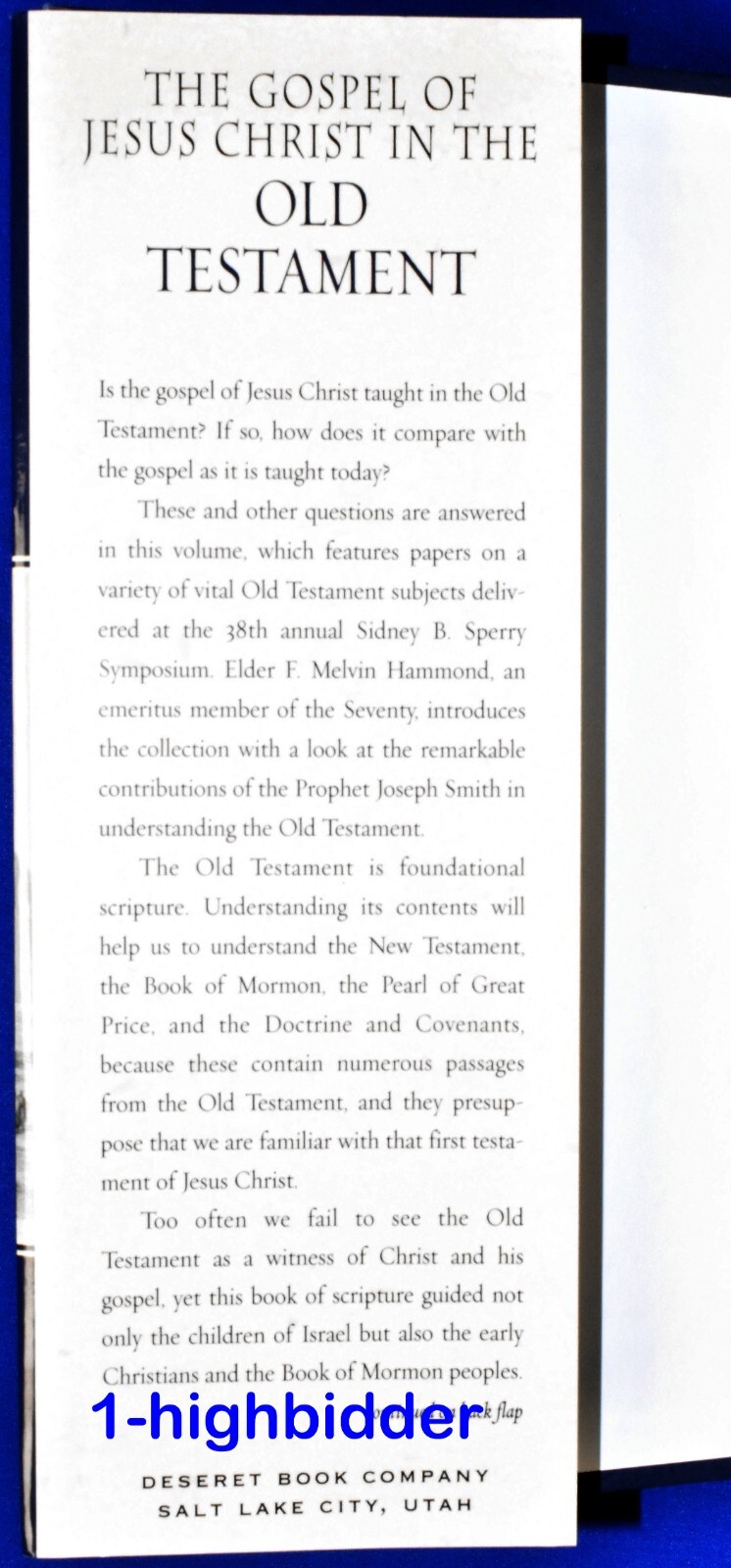 Gospel of Jesus Christ in the Old Testament 1st Ed HCDJ Ogden Mormon LDS Ludlow