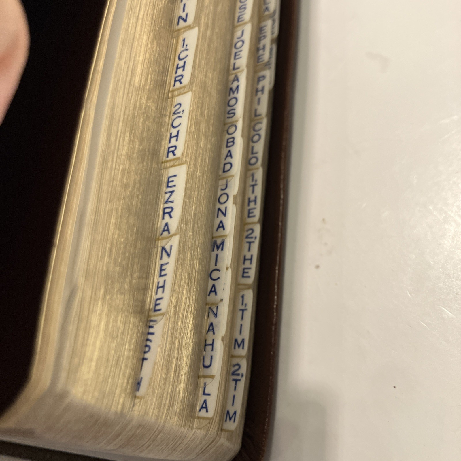 VTG NIV Study Bible Red Letter Zondervan 1985 Bonded Leather Meticulously Tabbed