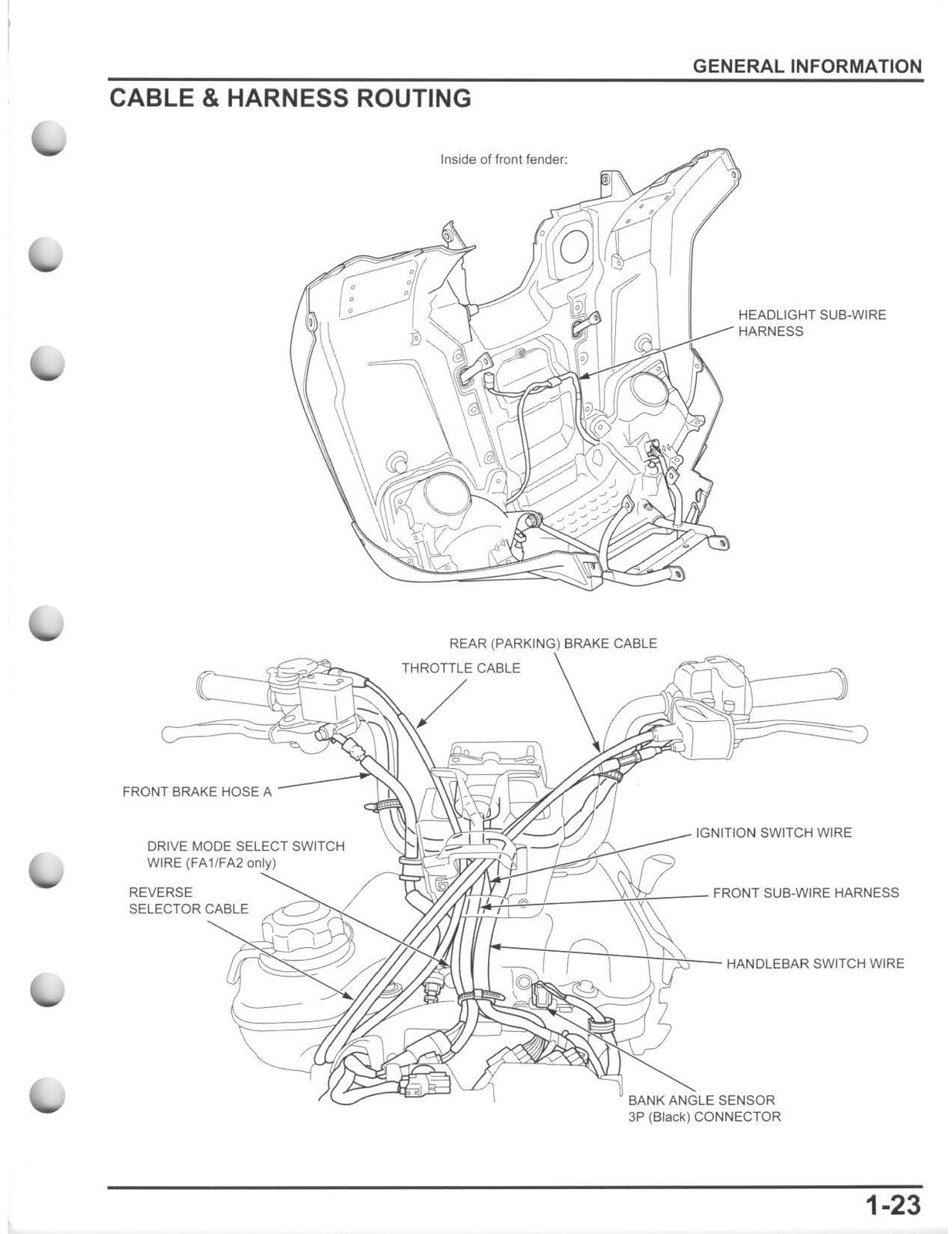 HONDA Rancher 420 TRX420 ATV Service Manual 2014, – COVERED – XL FOLDOUTS