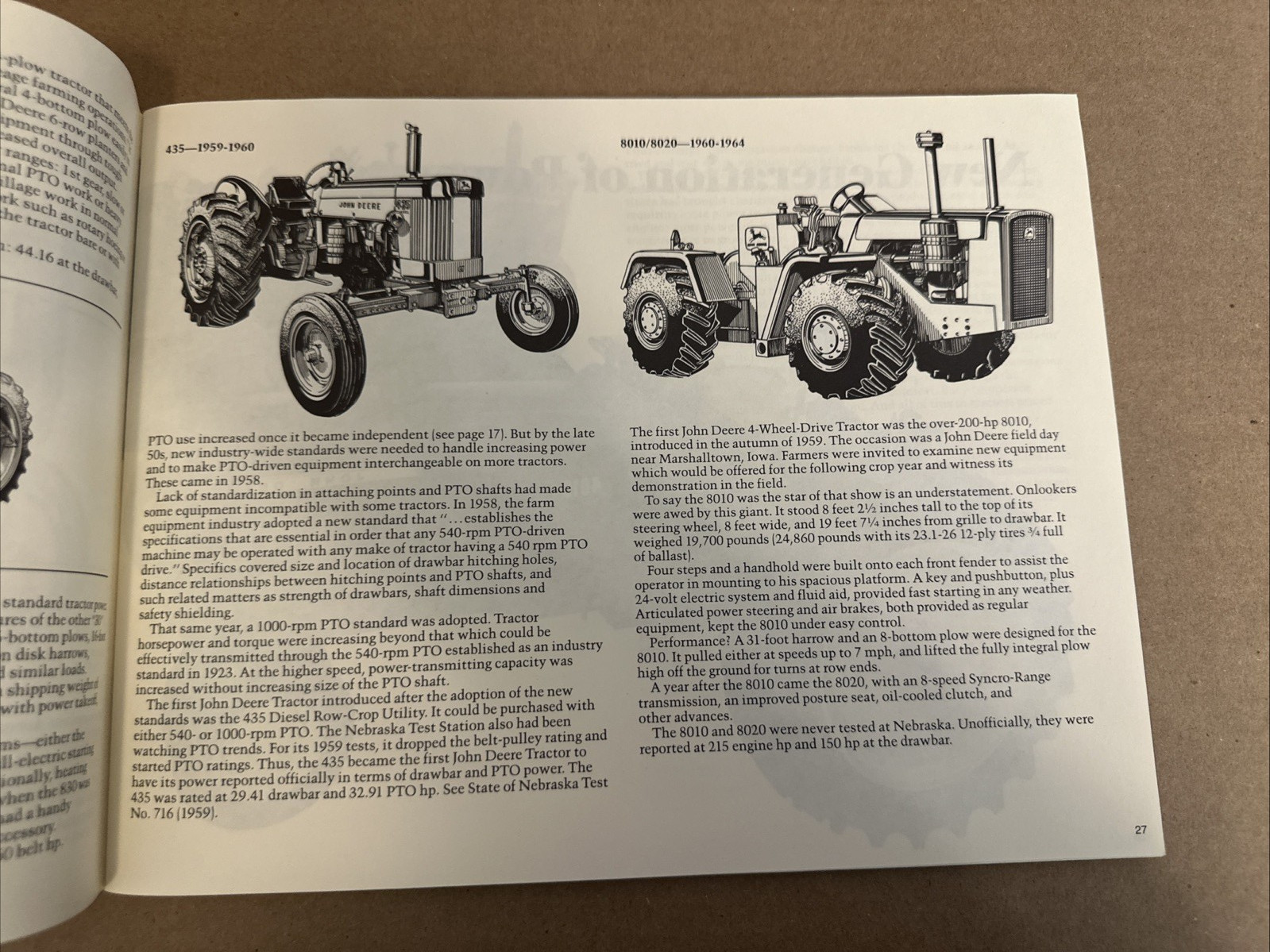 John Deere Tractors 1918-1994, American Society of Agri. Engineers, softcover