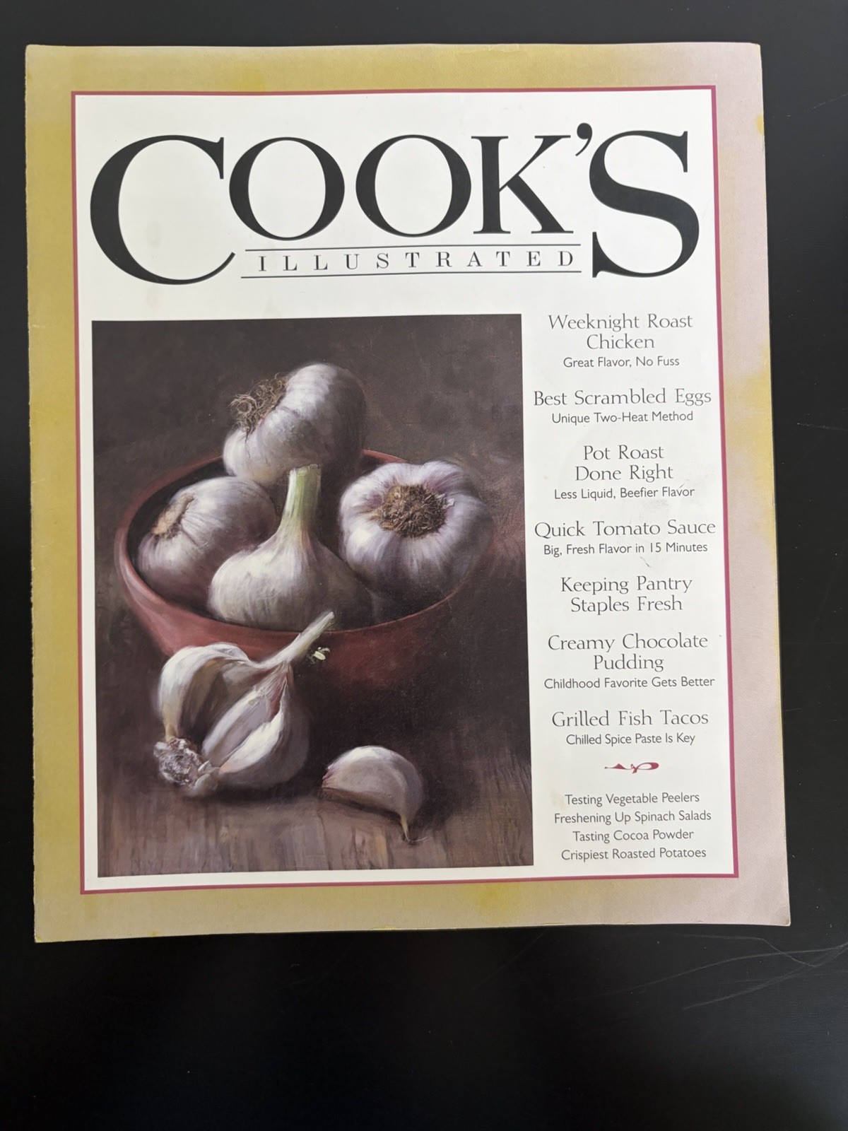 Lot of 6 Cook’s Illustrated Magazine Issues. Late 2010s