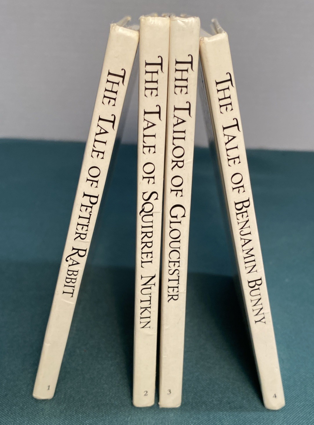 BEATRIX POTTER HARDBACKS ~ F. Warne & Co. ~ Small Matching Set 1-4 PETER RABBIT