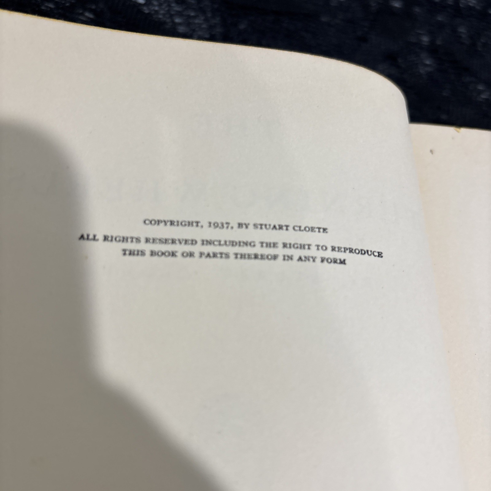 The Turning Wheels by Stuart Cloete 1937 Vintage 1st Edition Hardcover Book