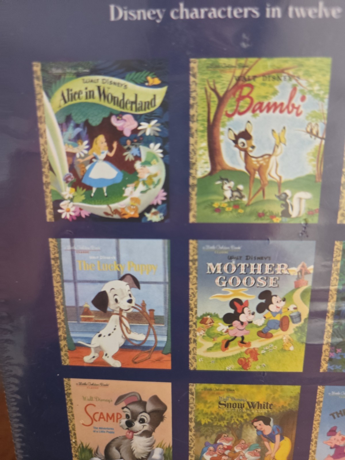Disney Classic 12 Little Golden Picture Books Box Set, Hardcover NEW Sealed