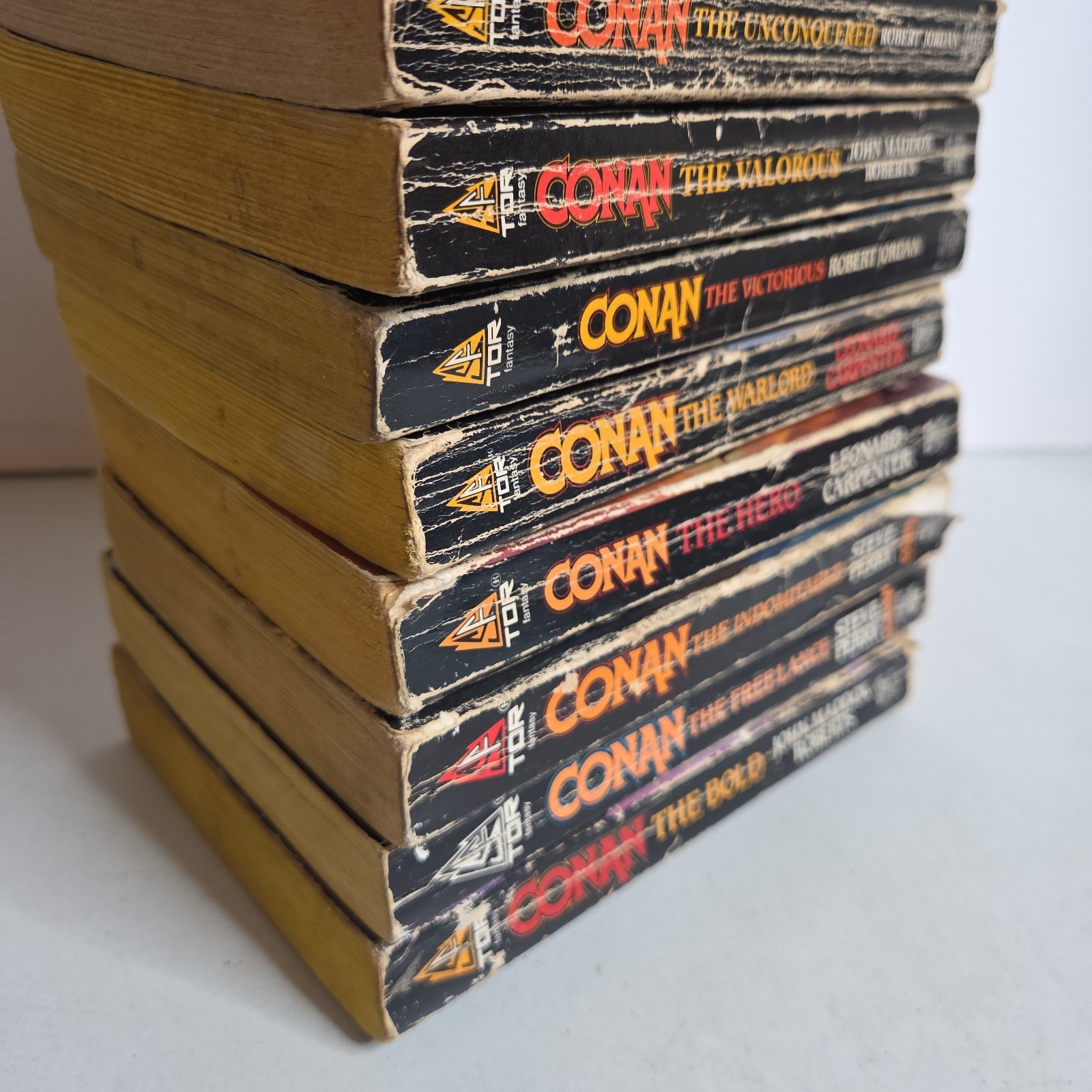 CONAN THE BARBARIAN 12x PAPERBACK Book LOT Fantasy TOR Robert Jordan