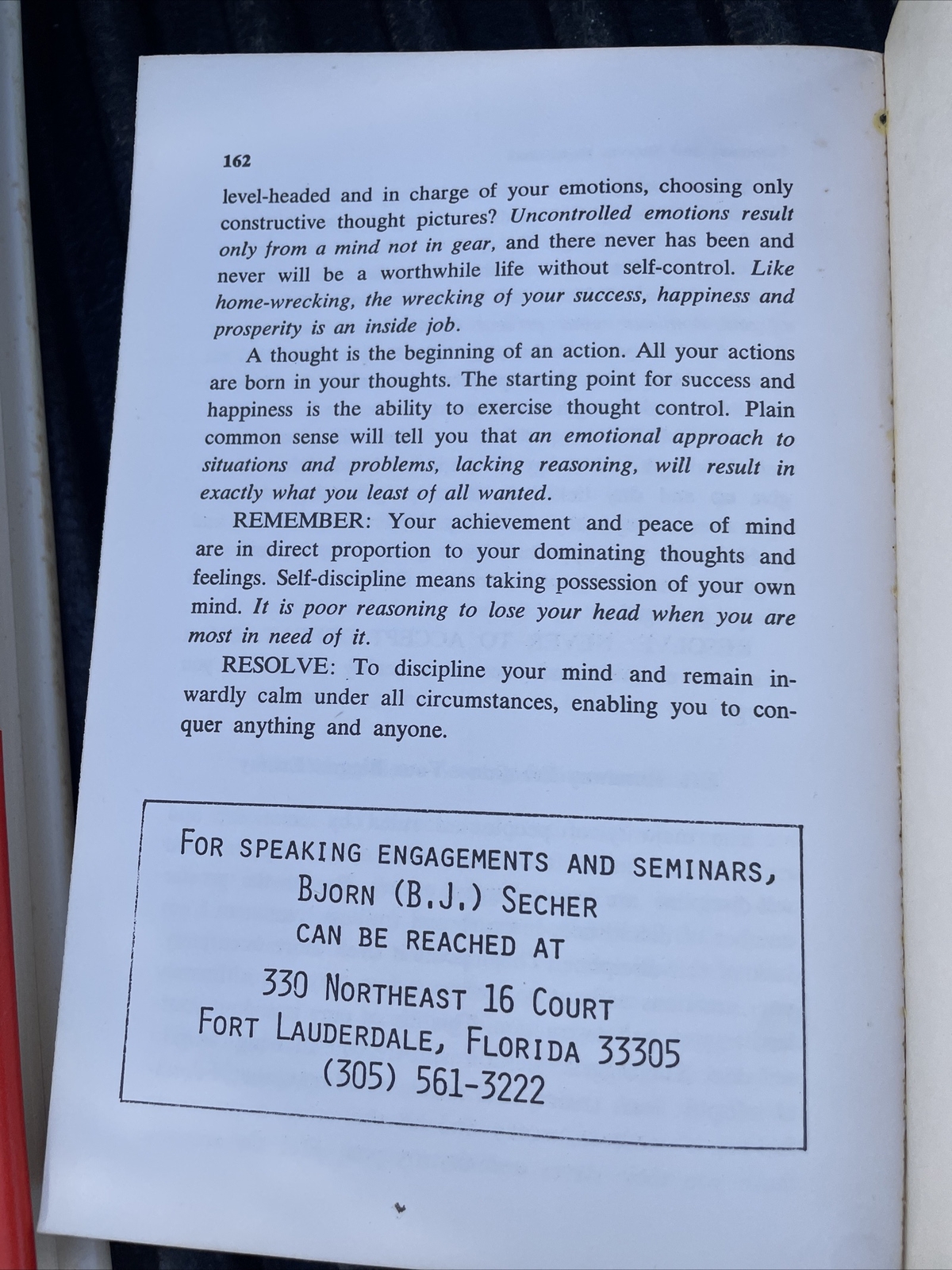 Your Appointment With Success Bjorn Secher 1980 Paperback Edition