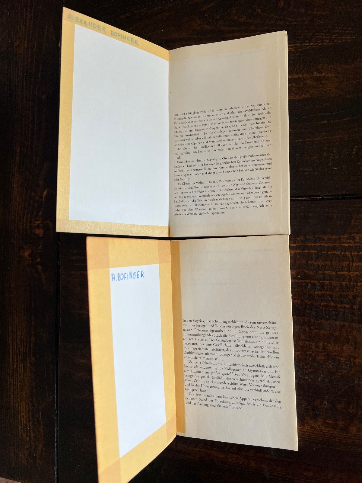 DTV Deutscher Taschenbuch Verlag – CORNELIUS NEPOS – Vitae PLAUTUS – Mostellia