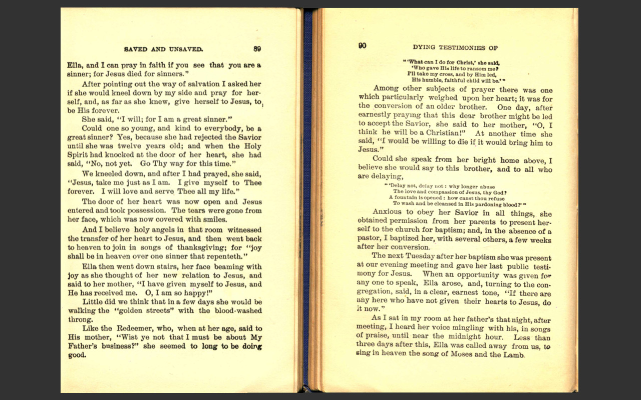Dying Testimonies of the Saved Unsaved-Solomon Shaw-Christian Study Book on CD