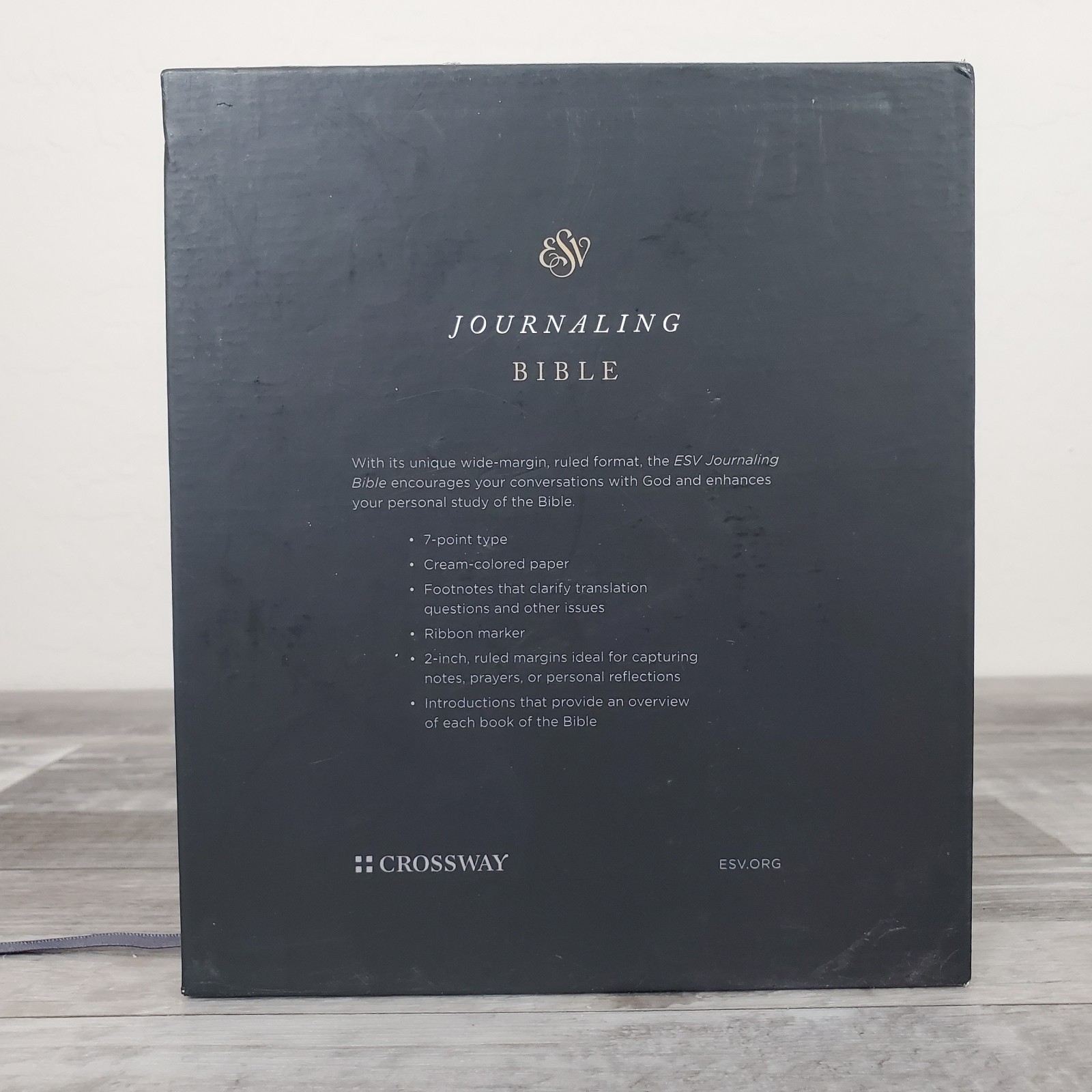 ESV Journaling Bible Cloth Over Board Floral Design with Slipcase