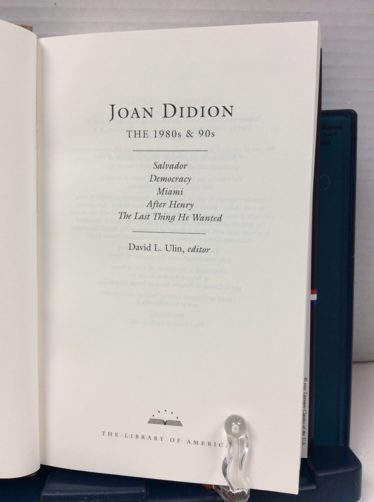 JOAN DIDION – THE 1980s & 90s Joan Didion 1st Edition HC 2021