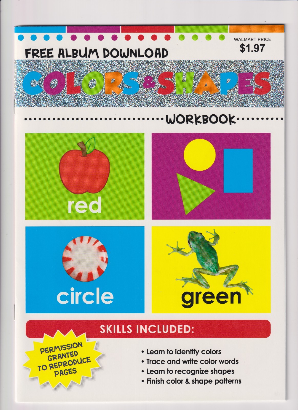 Set of 4 Educational Workbooks: Alphabet, Colors and Shapes, Numbers, Phonics Ag