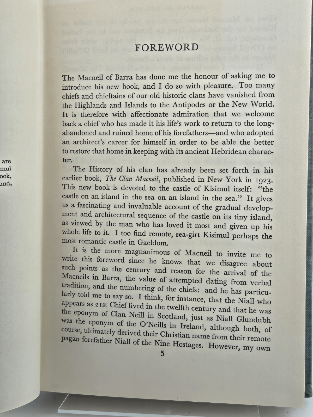 CASTLE IN THE SEA—THE MACNEIL OF BARRA (1964) UK HARDCOVER W/DJ—190 PAGES VGC