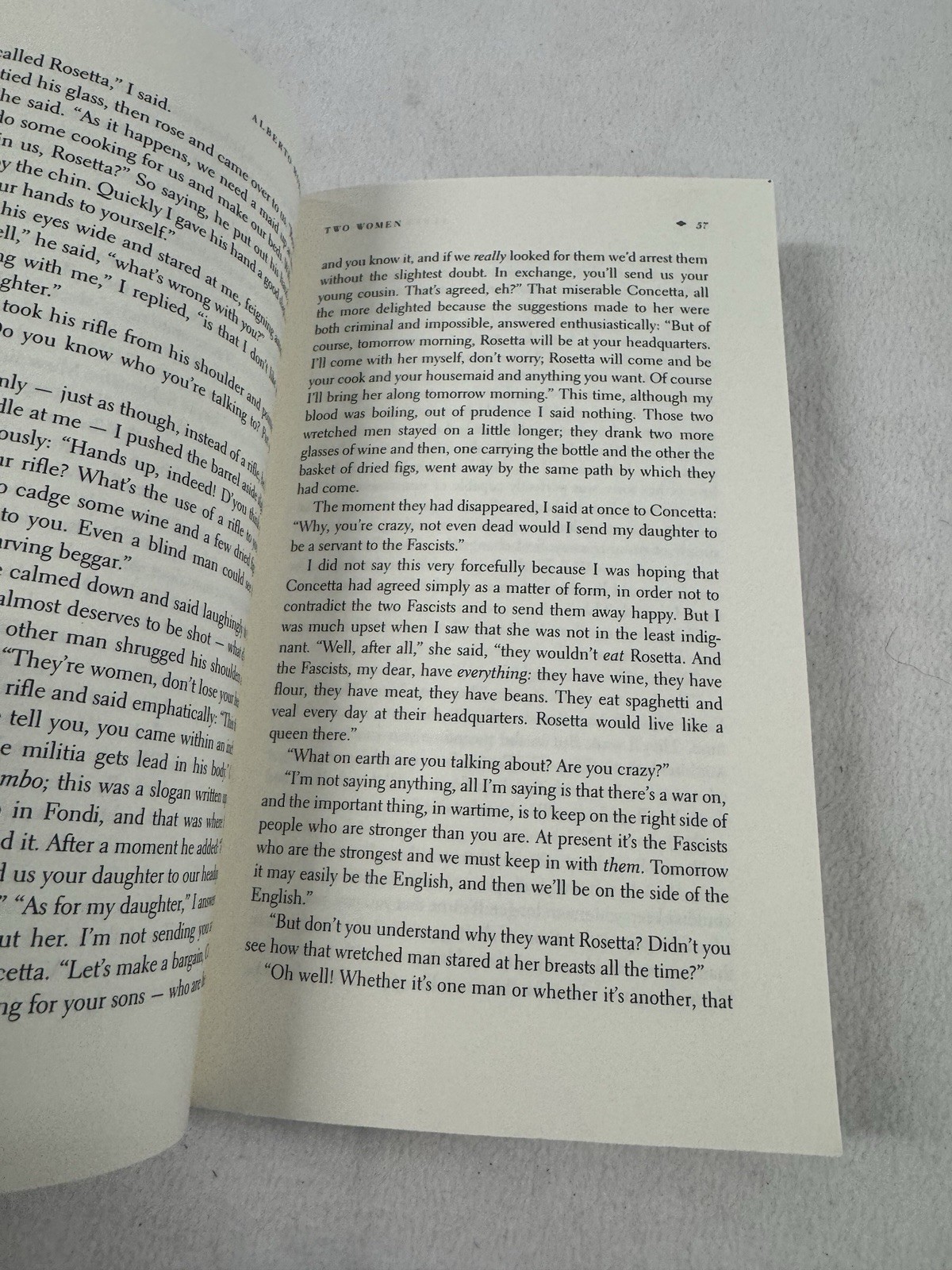 Two Women by Alberto Moravia (2001, Trade Paperback)
