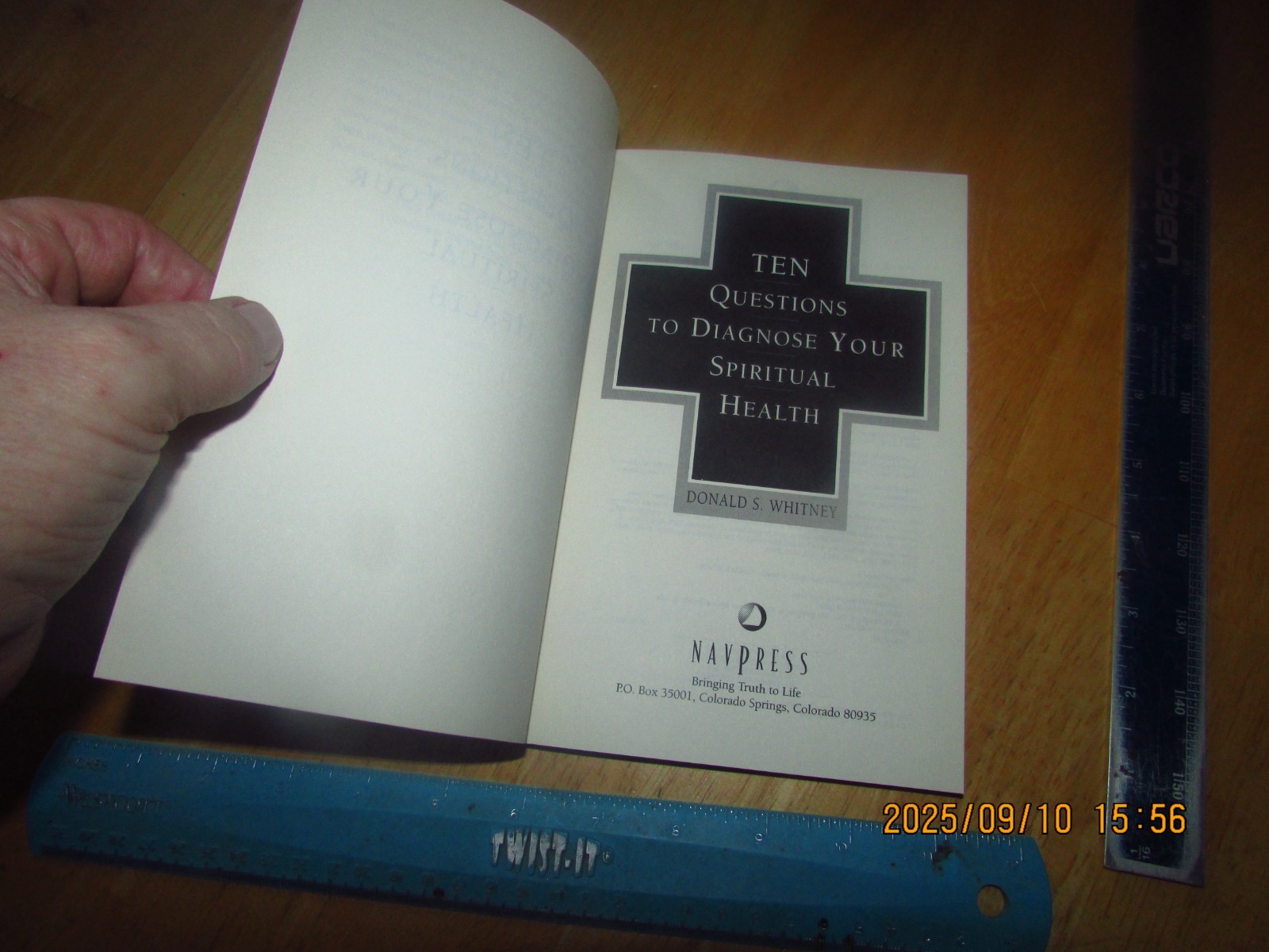 Ten Questions to Diagnose Your Spiritual Health by Donald S. Whitney (2001, Trad
